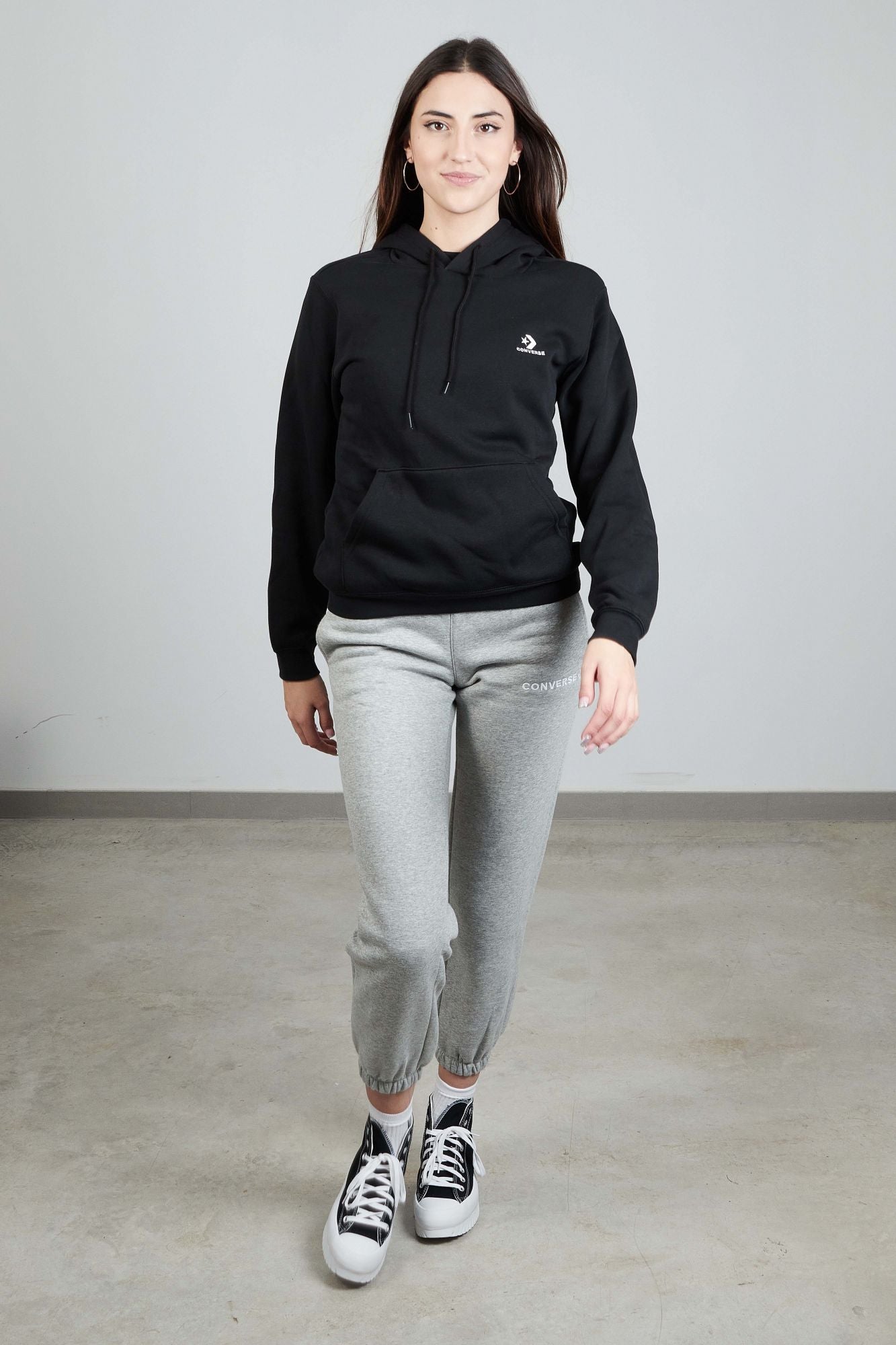 CONVERSE STAR CHEVRON HOODIE BB en color NEGRO (2)
