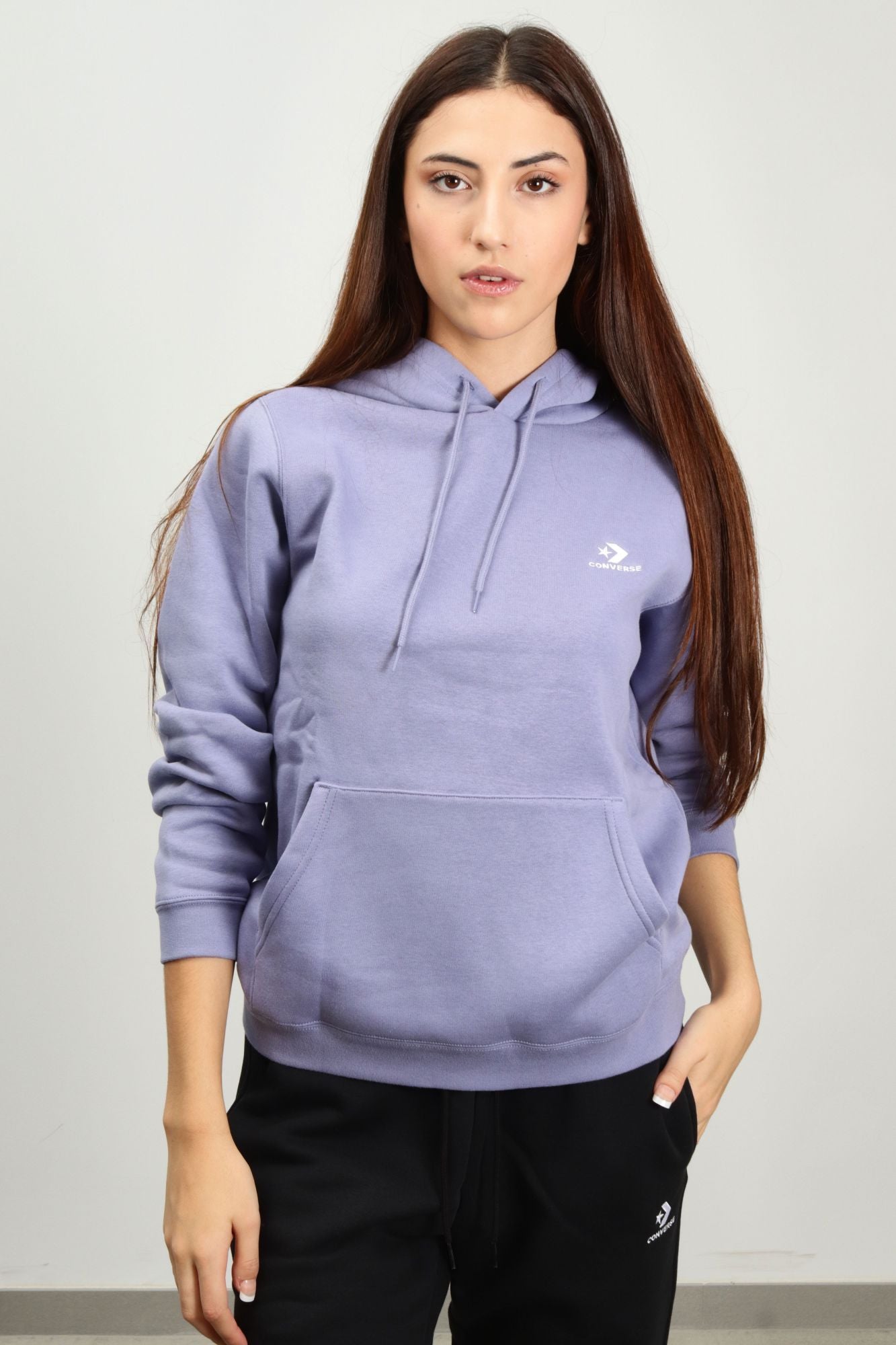 CONVERSE STAR CHEVRON HOODIE BB en color VIOLETA (1)