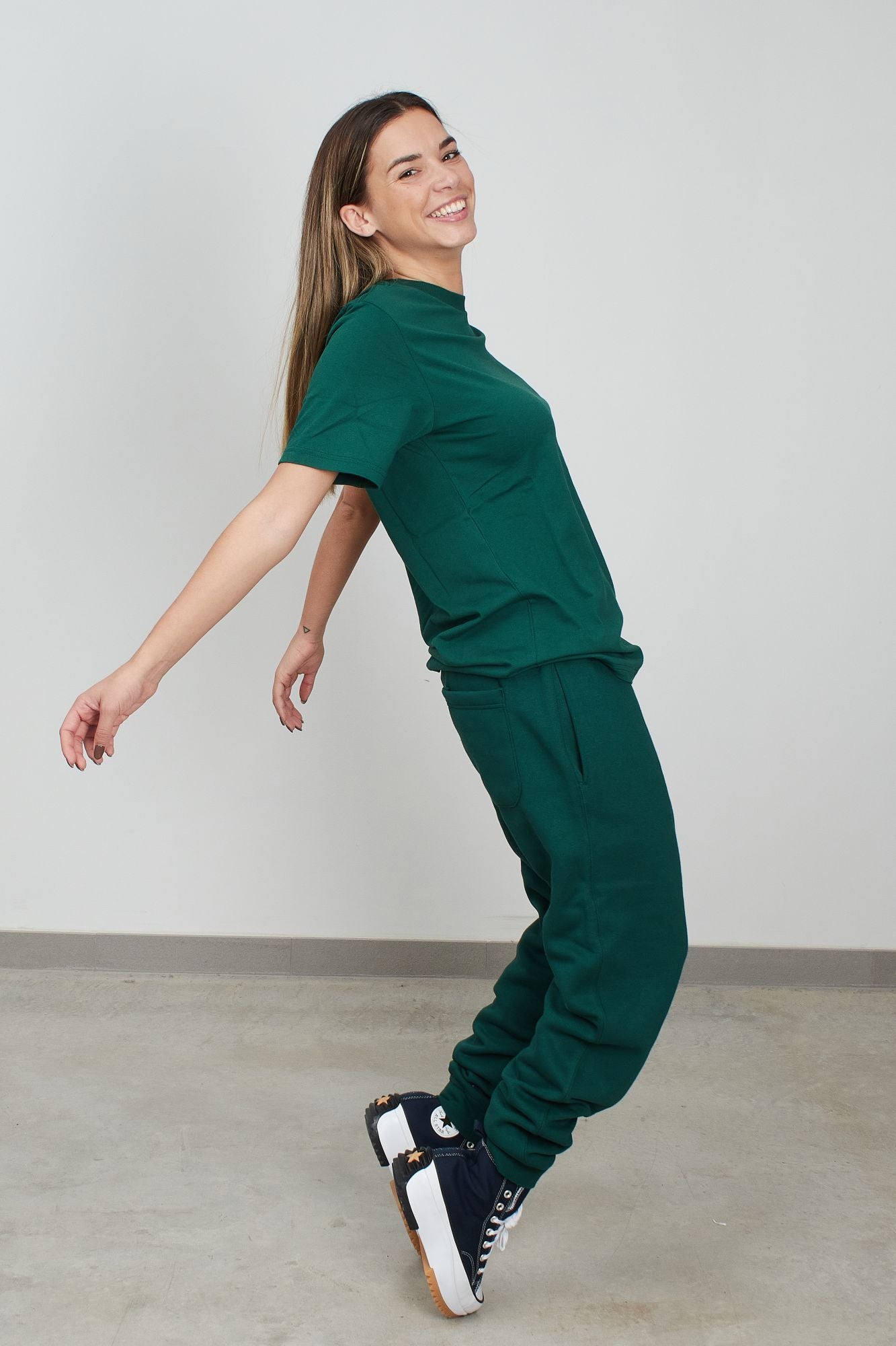 CONVERSE STAR CHEVRON CREW BB en color VERDE (3)