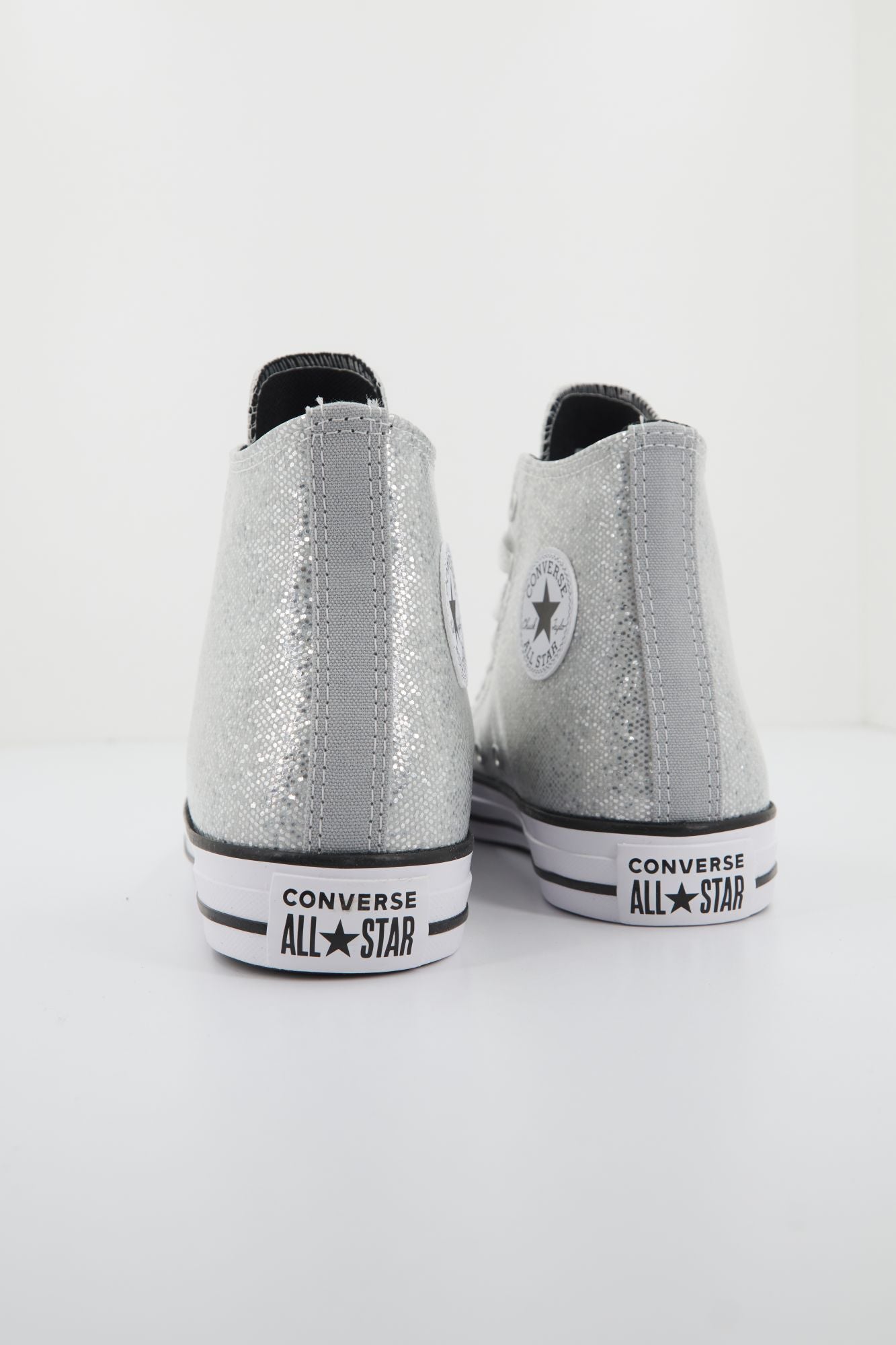 CONVERSE ALL STAR GLITTER en color PLATA (3)
