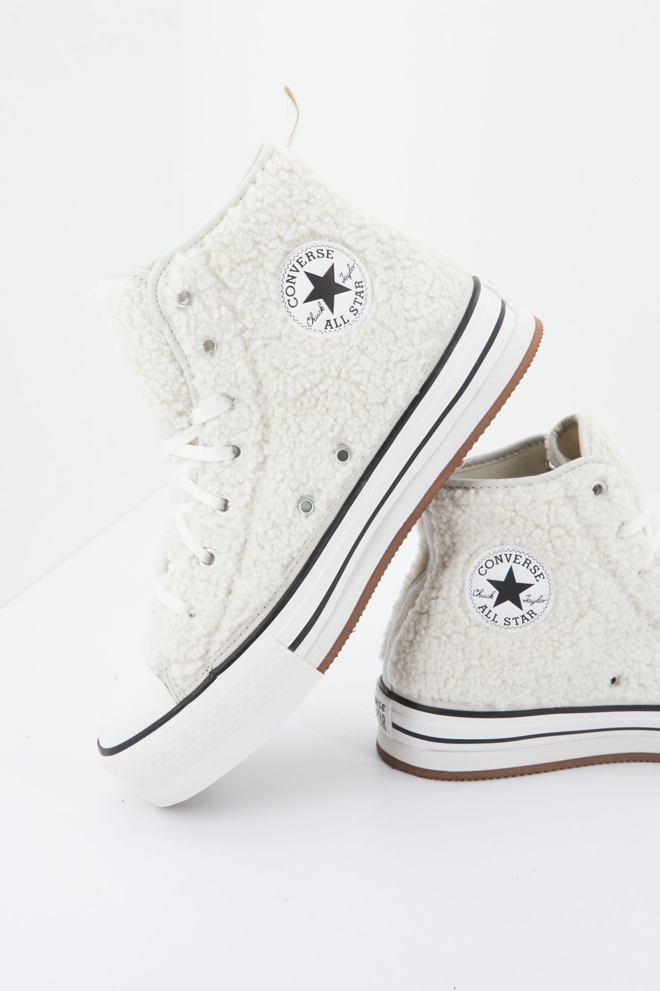 CONVERSE EVA LIFT PLATFORM SHERPA en color BLANCO (2)