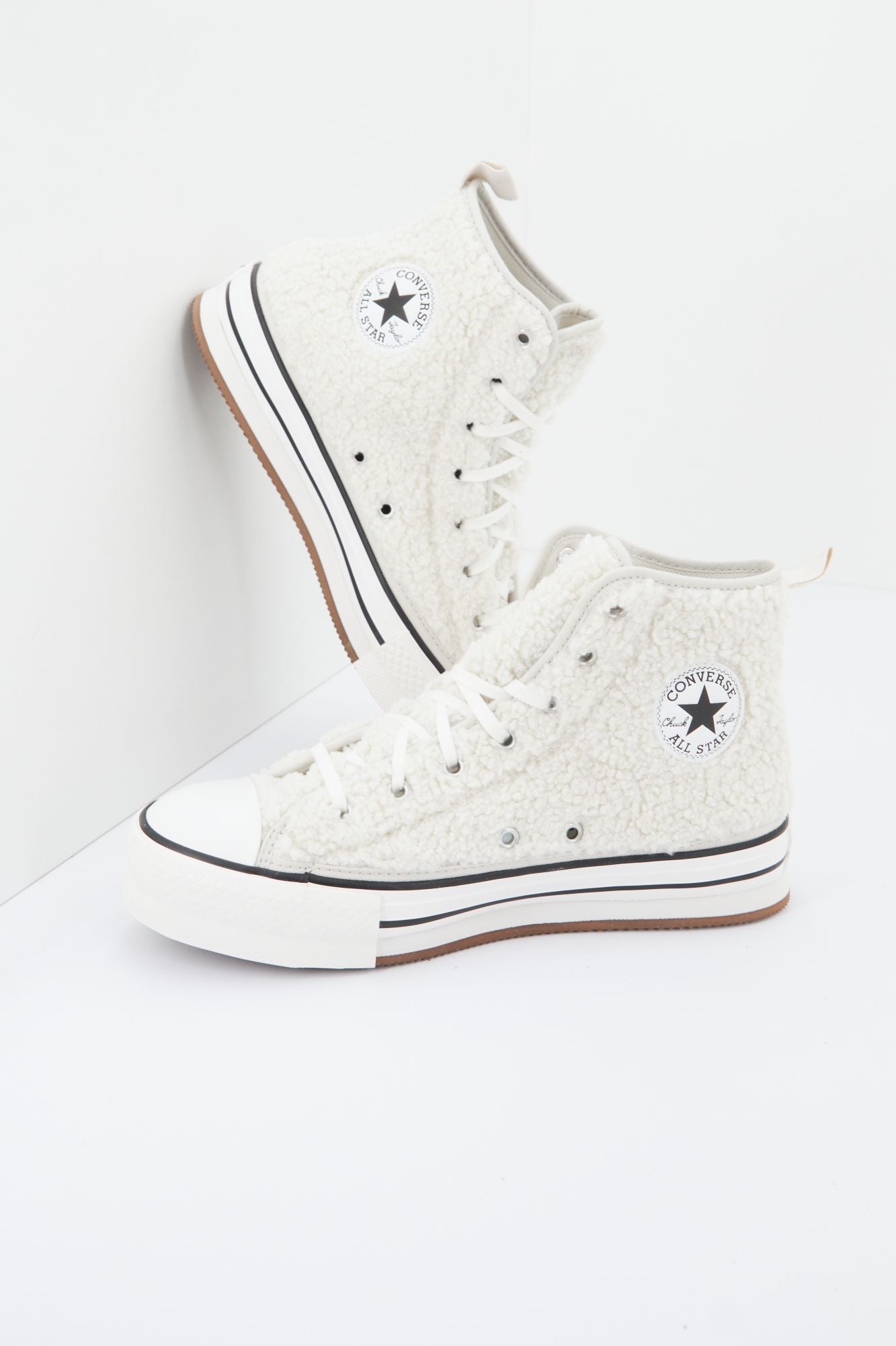CONVERSE EVA LIFT PLATFORM SHERPA en color BLANCO (4)