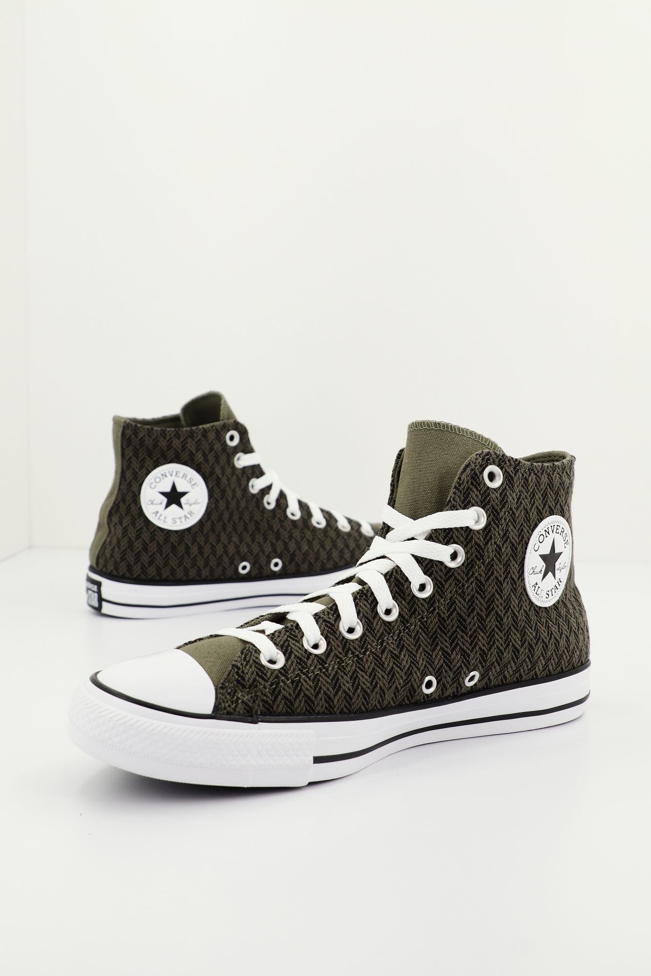 CONVERSE CHUCK TAYLOR ALL STAR HERRINGBONE en color VERDE (2)