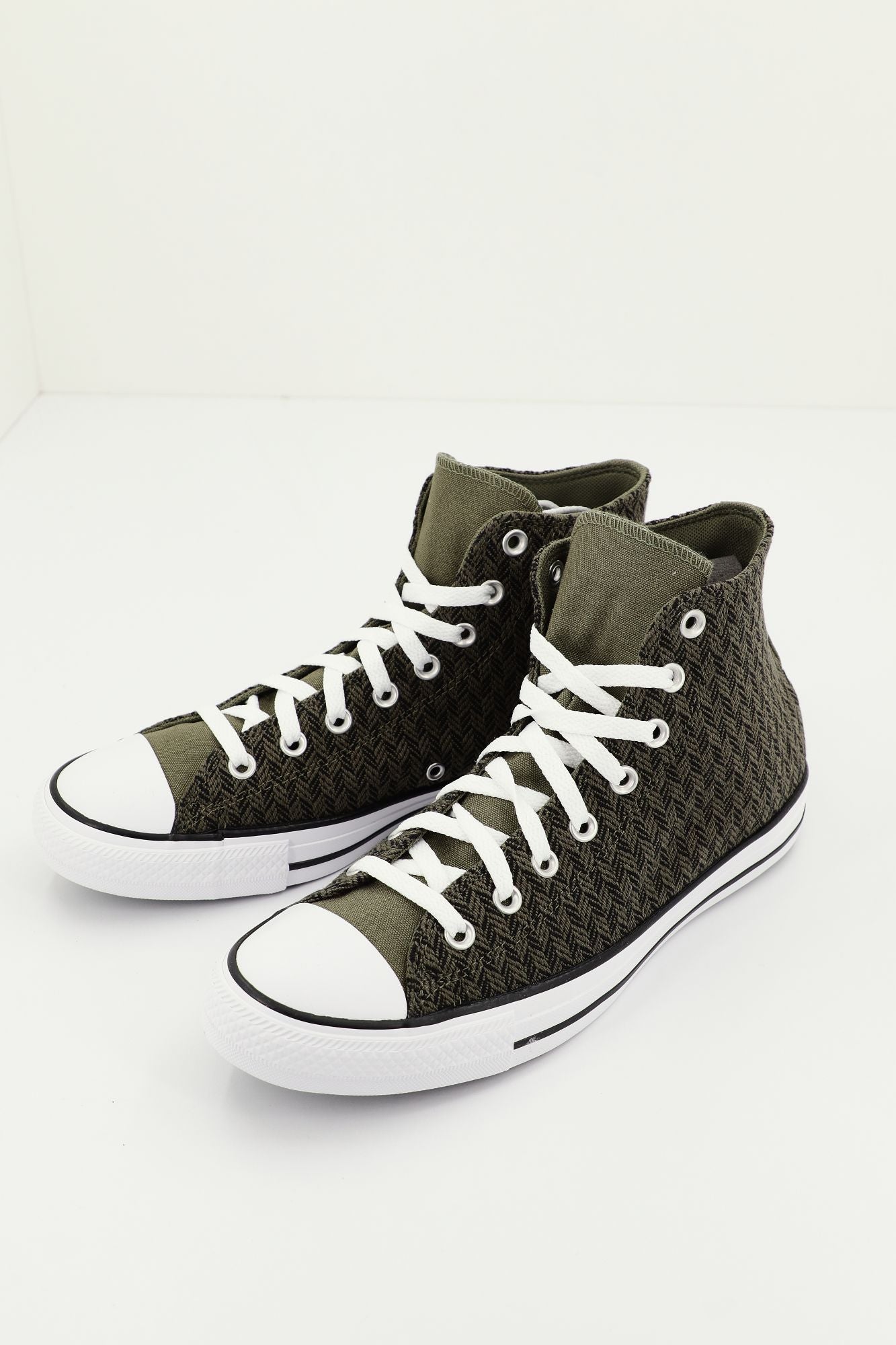CONVERSE CHUCK TAYLOR ALL STAR HERRINGBONE en color VERDE (3)