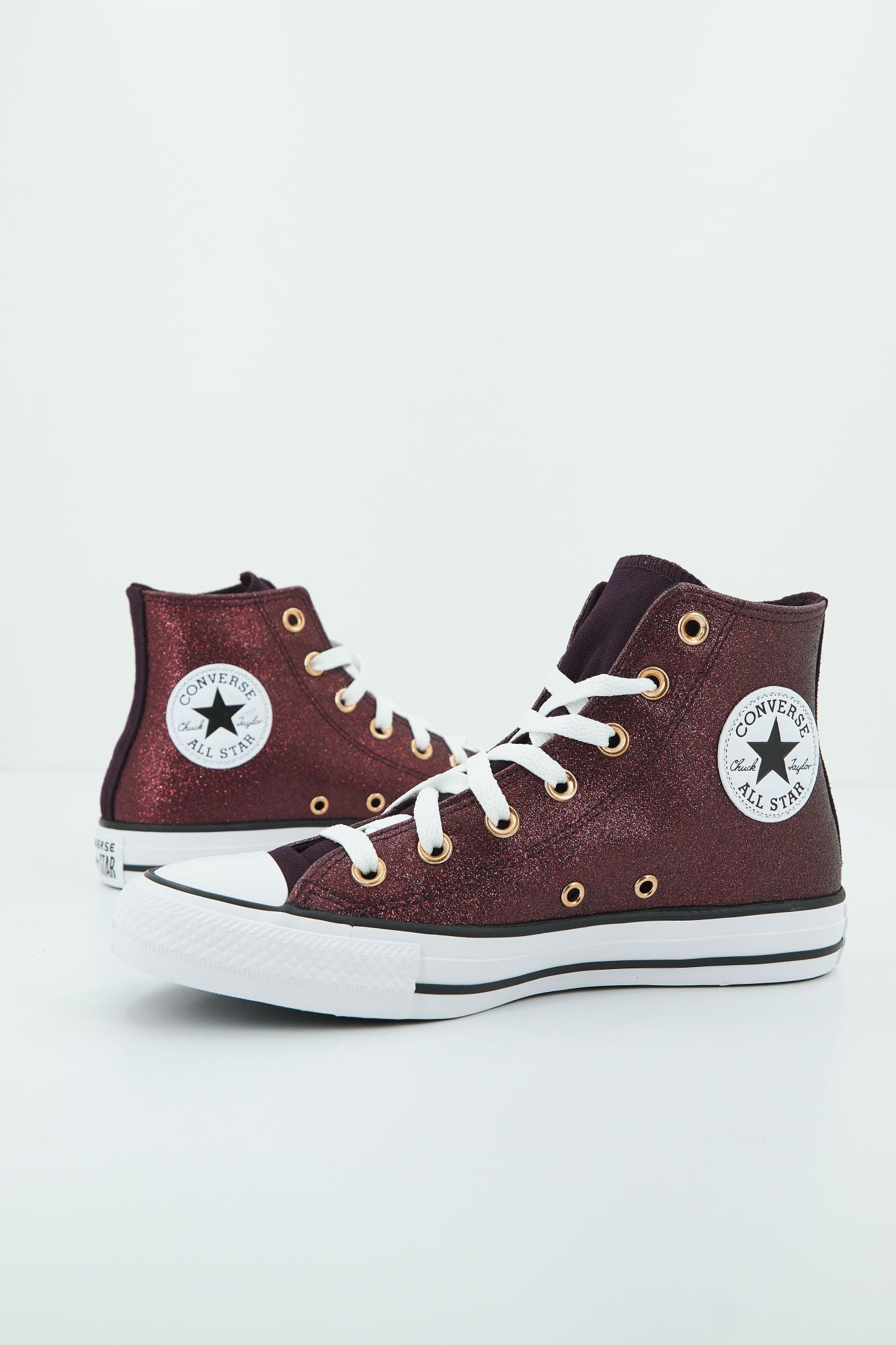 CONVERSE CHUCK TAYLOR ALL STAR FOREST GLAM HI en color BURDEOS (1)