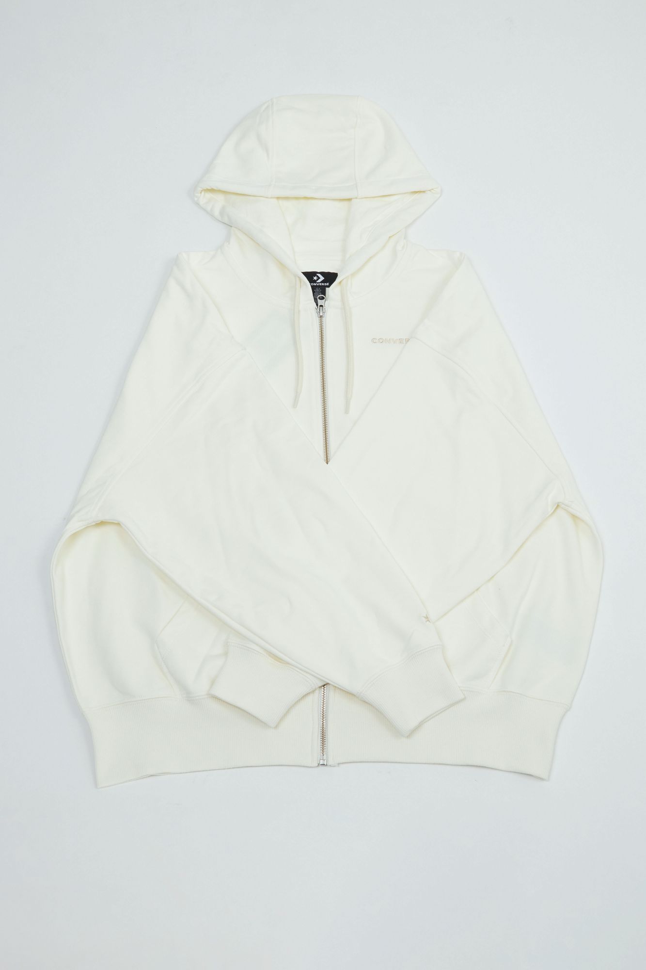 CONVERSE OS FULL ZIP HOODIE en color BEIS (2)