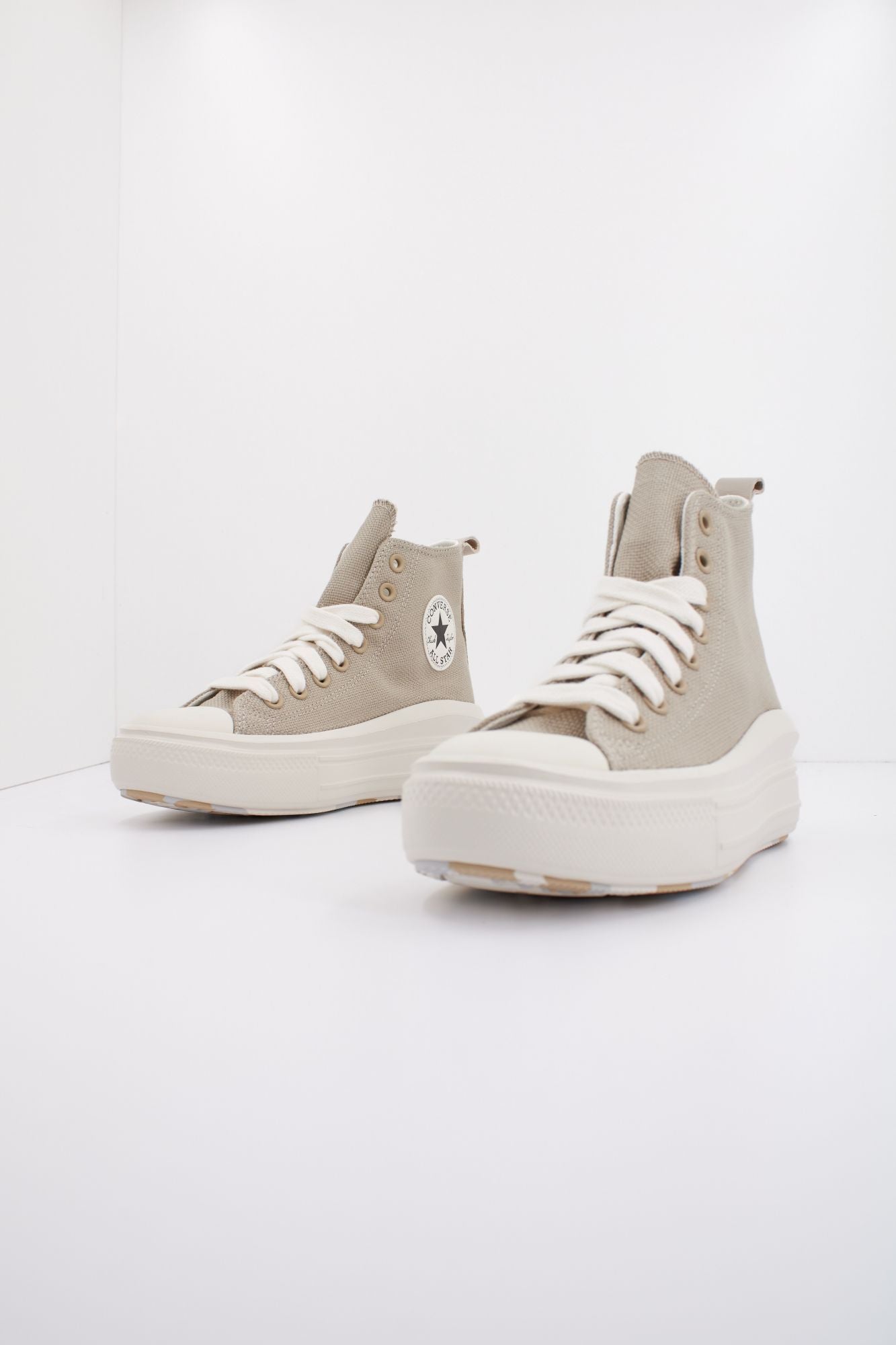 CONVERSE CHUCK TAYLOR ALL STAR MOVE HI en color MARRON CLARO (2)