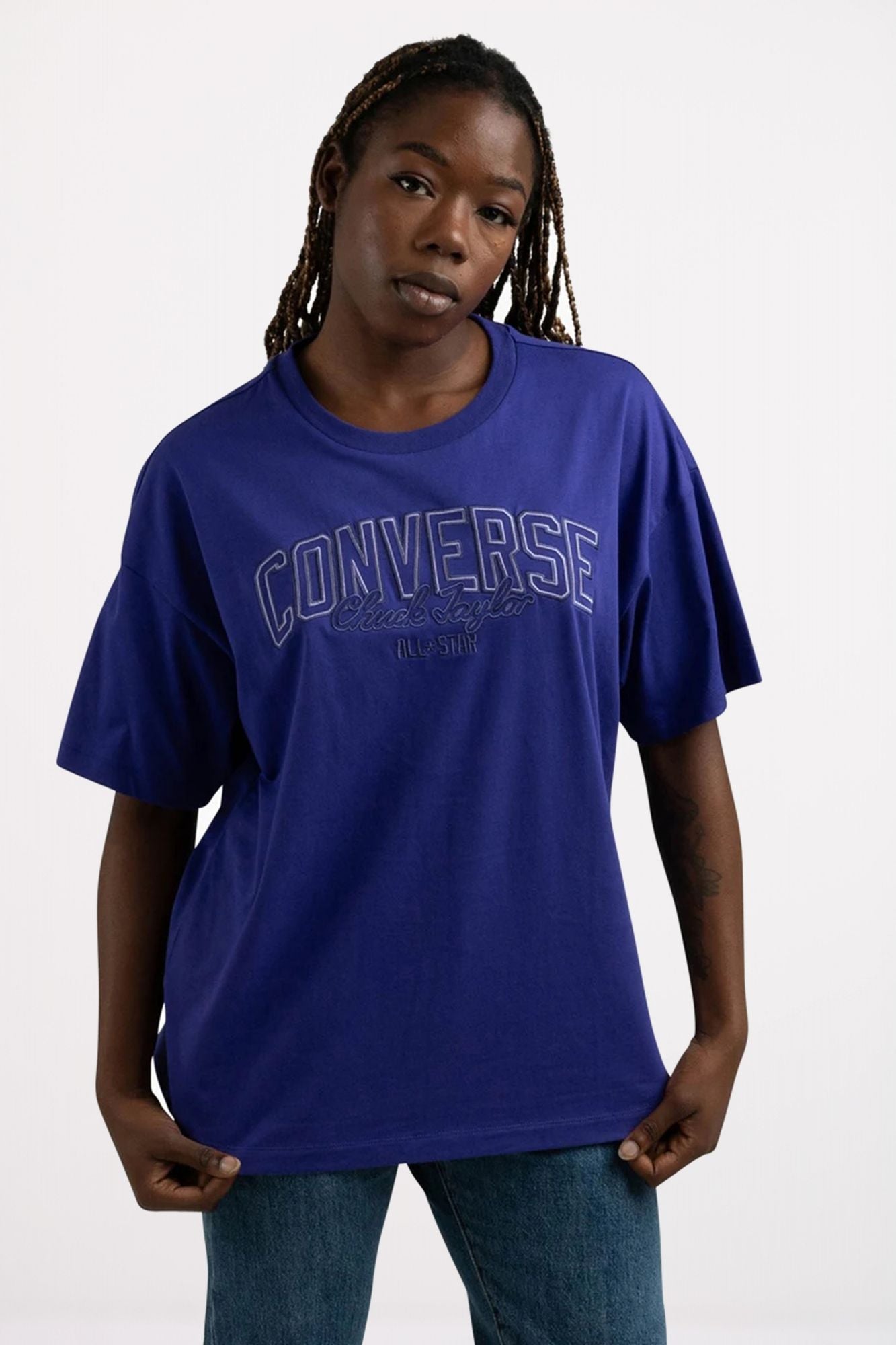 CONVERSE RETRO T SHIRT en color VIOLETA (1)