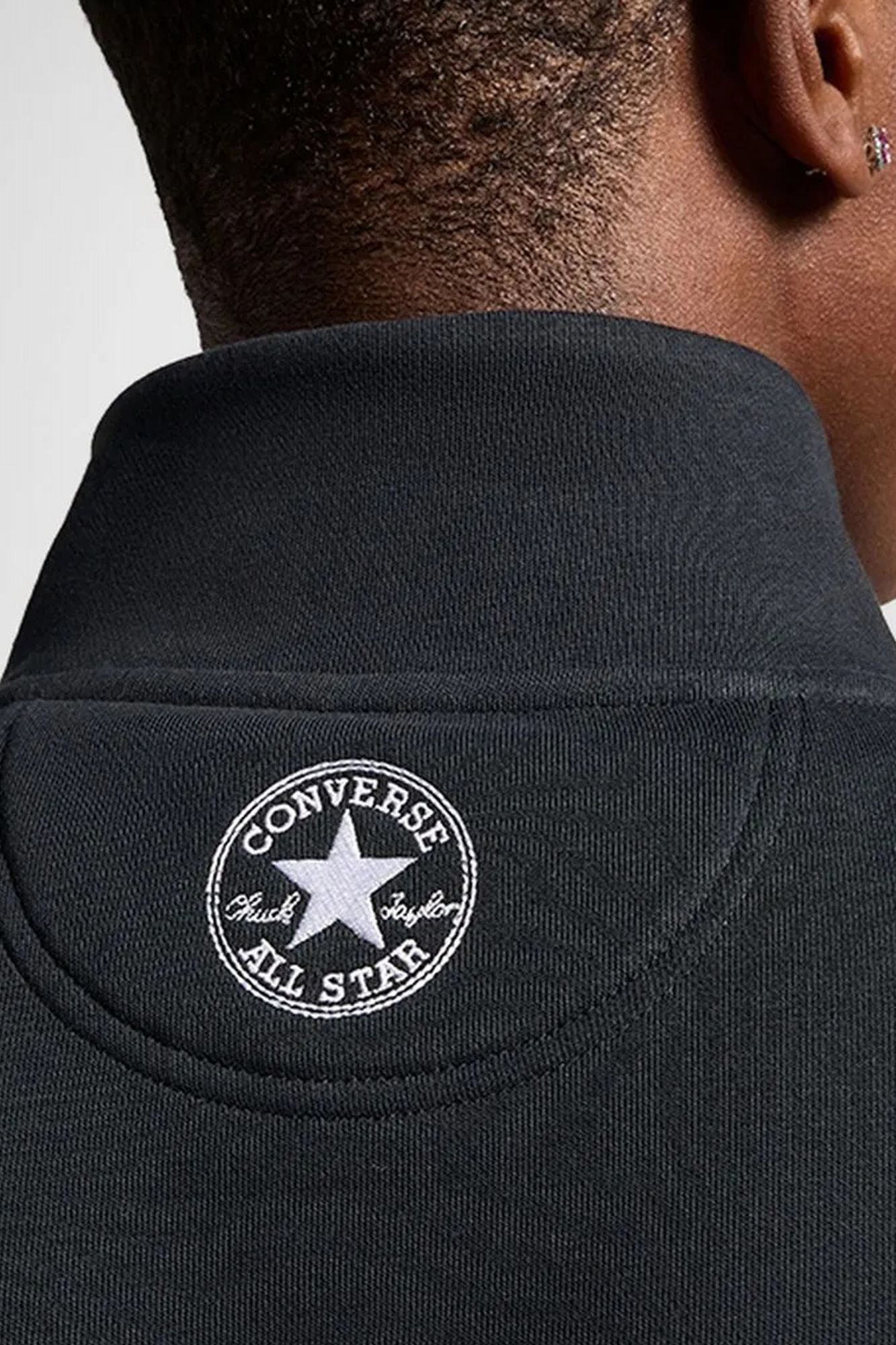 CONVERSE RETRO QUARTER ZIP en color NEGRO (3)