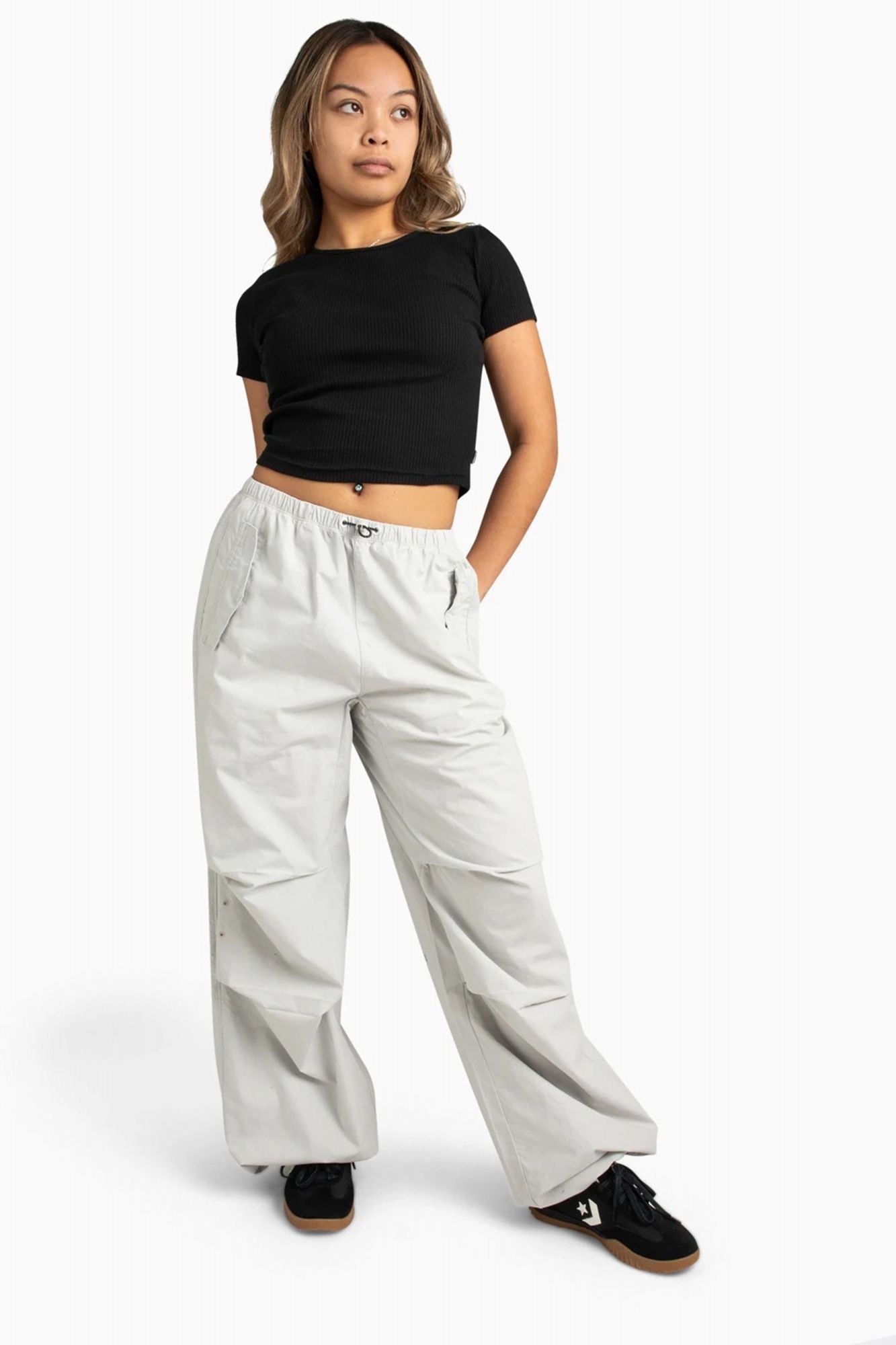 CONVERSE WOMEN'S CONVERSE RIBBED SLIM en color NEGRO (4)