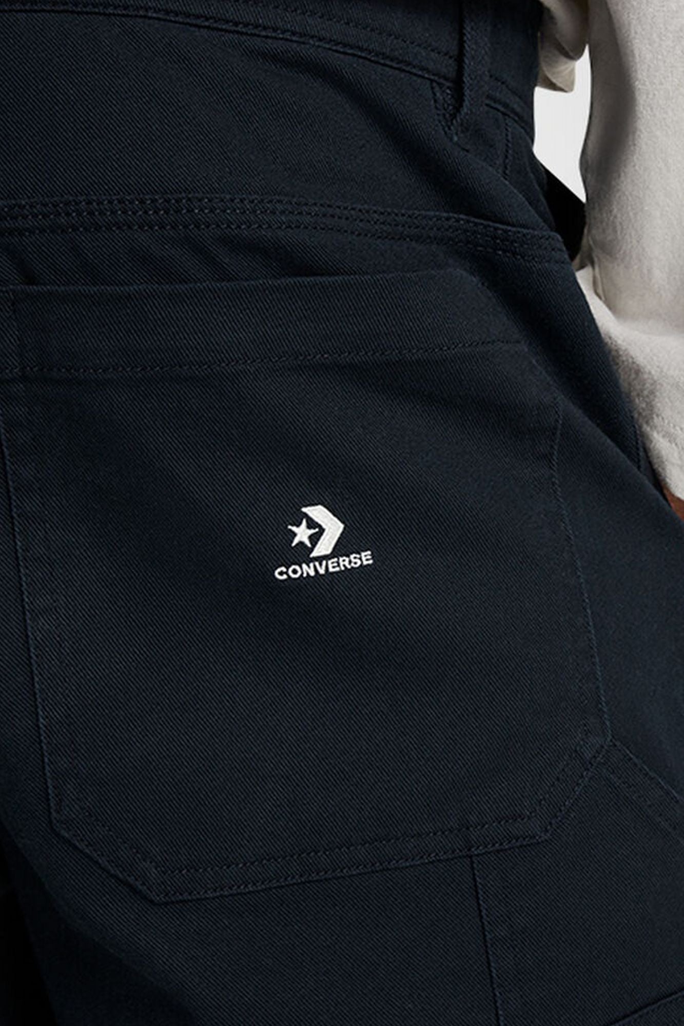 CONVERSE DOUBLE KNEE HARBOR PANTS en color NEGRO (3)