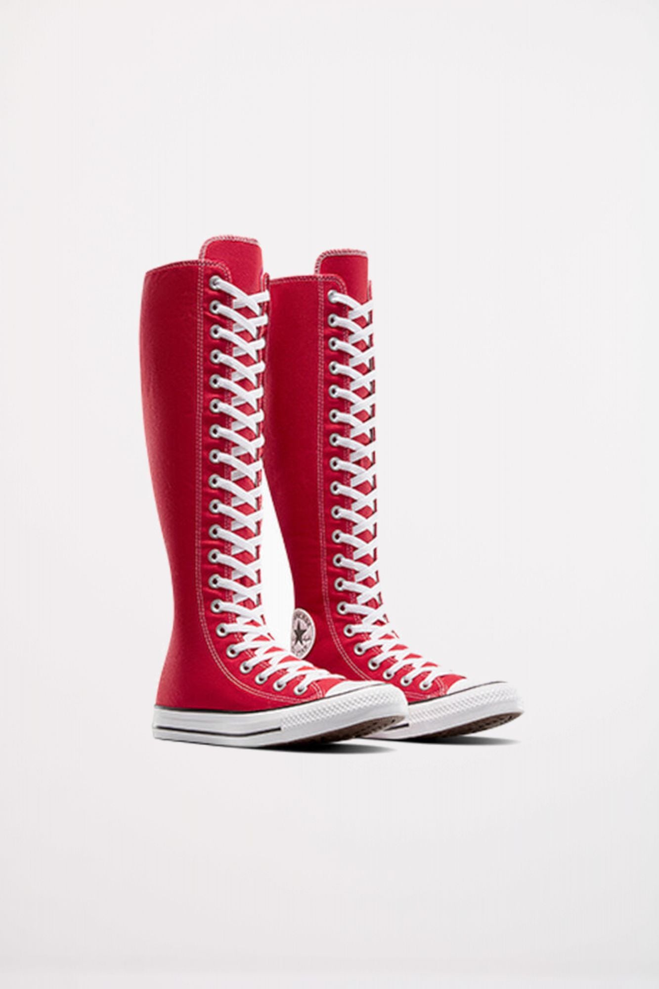 converse bota rojos