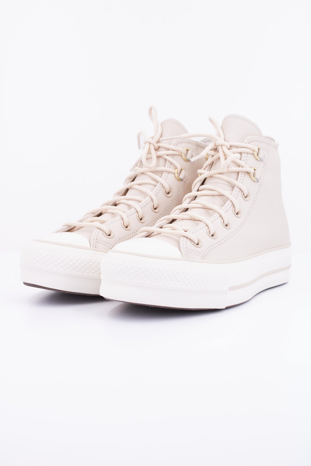CONVERSE CHUCK TAYLOR ALL STAR LIFT LEATHER A14517C en color NUDE (2)