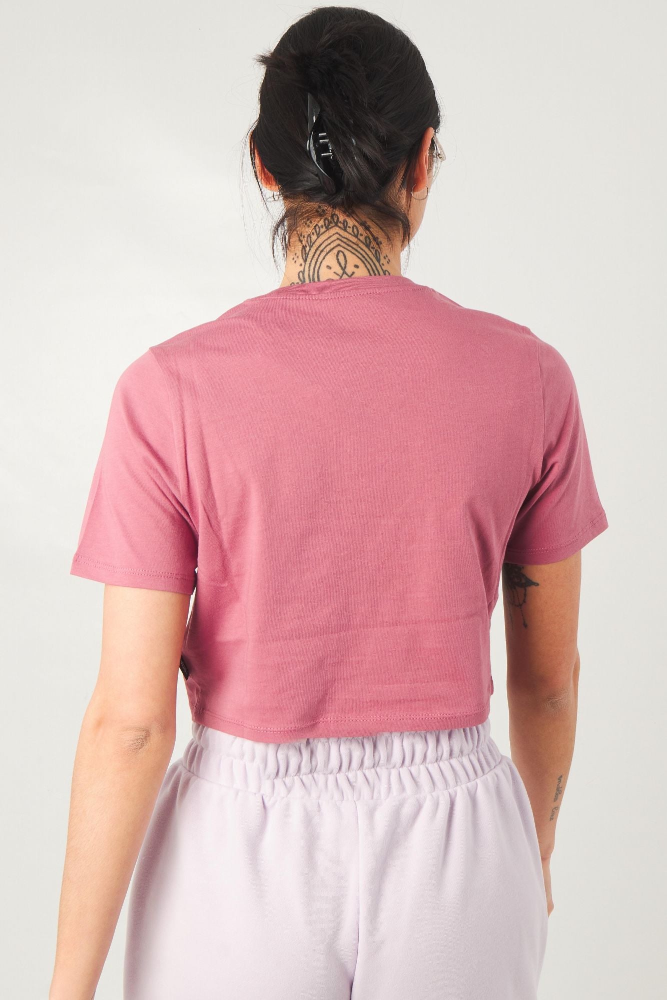 VANS FLYING V CROP CW T-SHIRT en color ROSA (3)