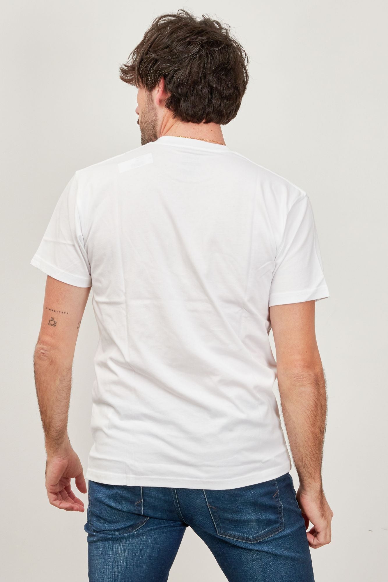 VANS LEFT CHEST LOGO TEE en color BLANCO (4)
