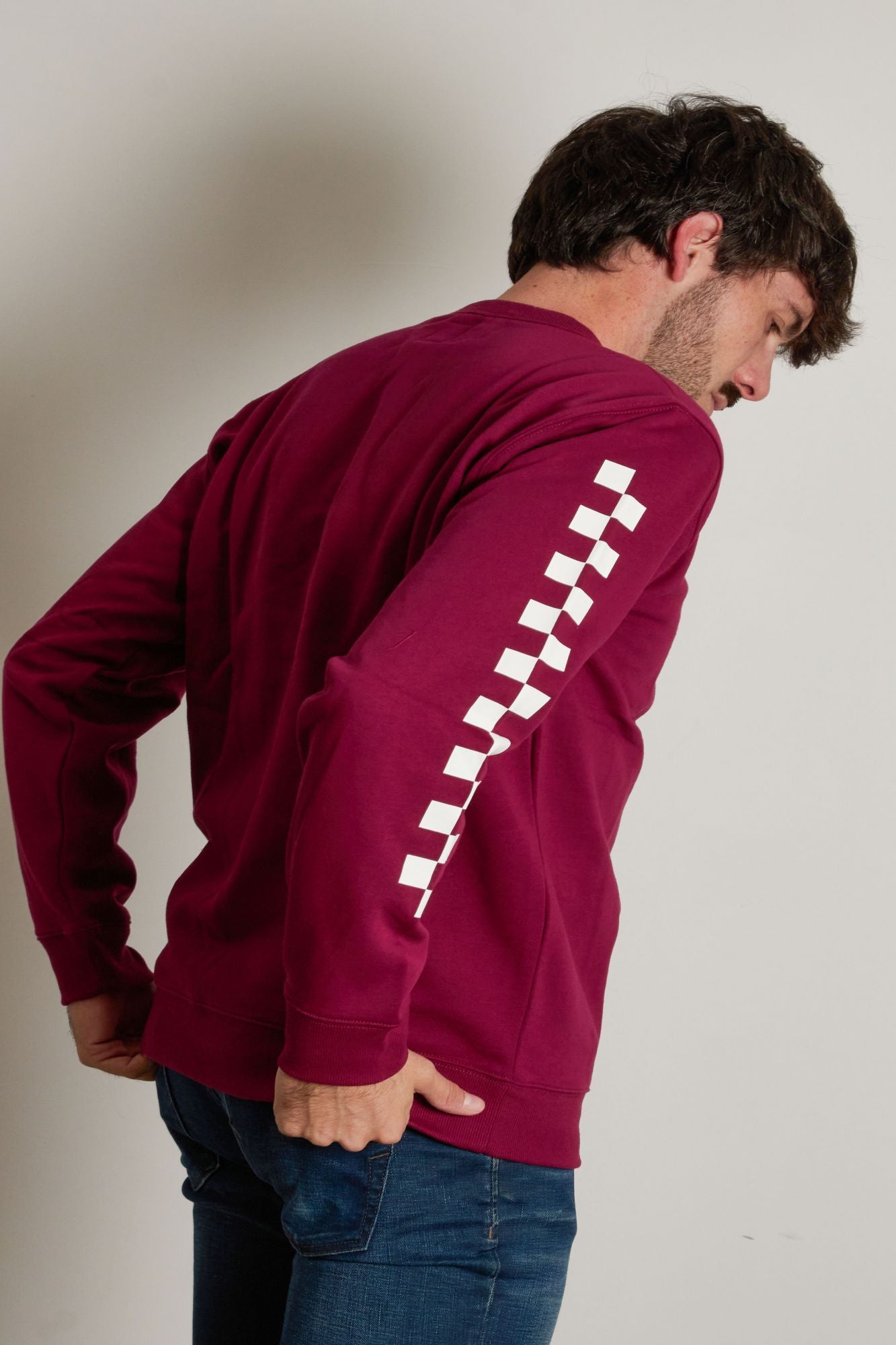 VANS VERSA STANDARD CREW en color BURDEOS (3)