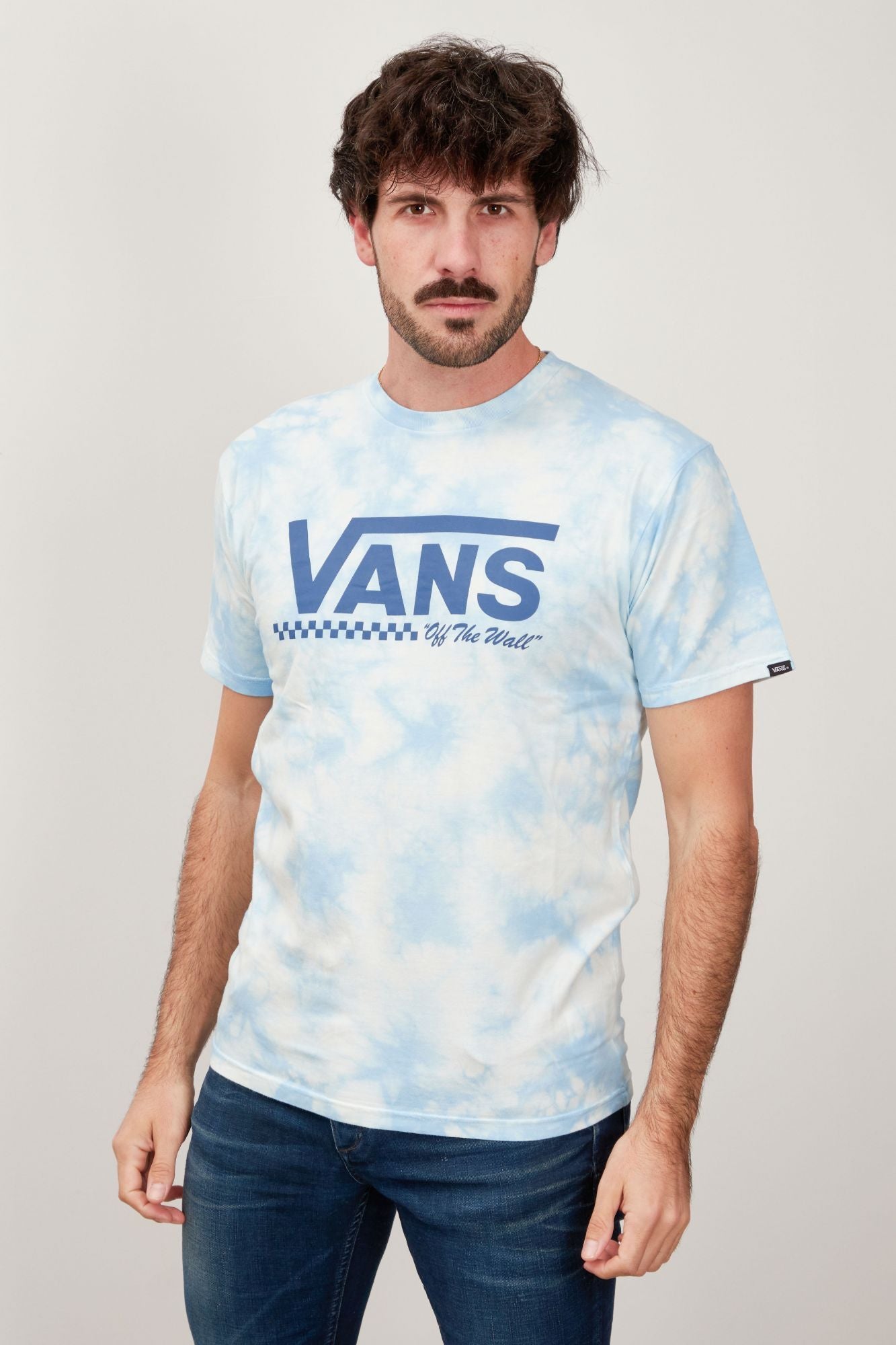 VANS DROP V CLOUD WASH SS T en color AZUL (1)