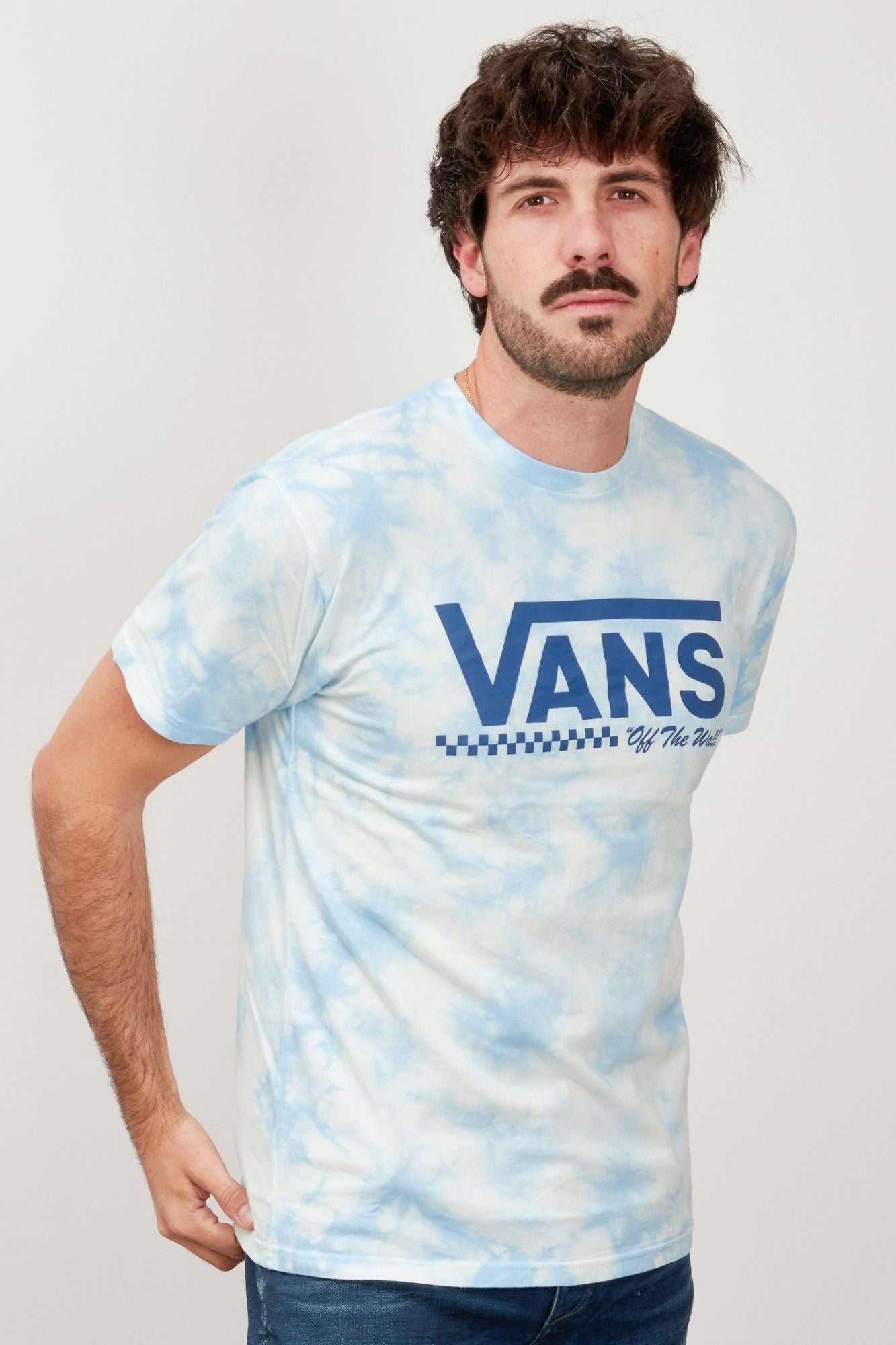 VANS DROP V CLOUD WASH SS T en color AZUL (2)