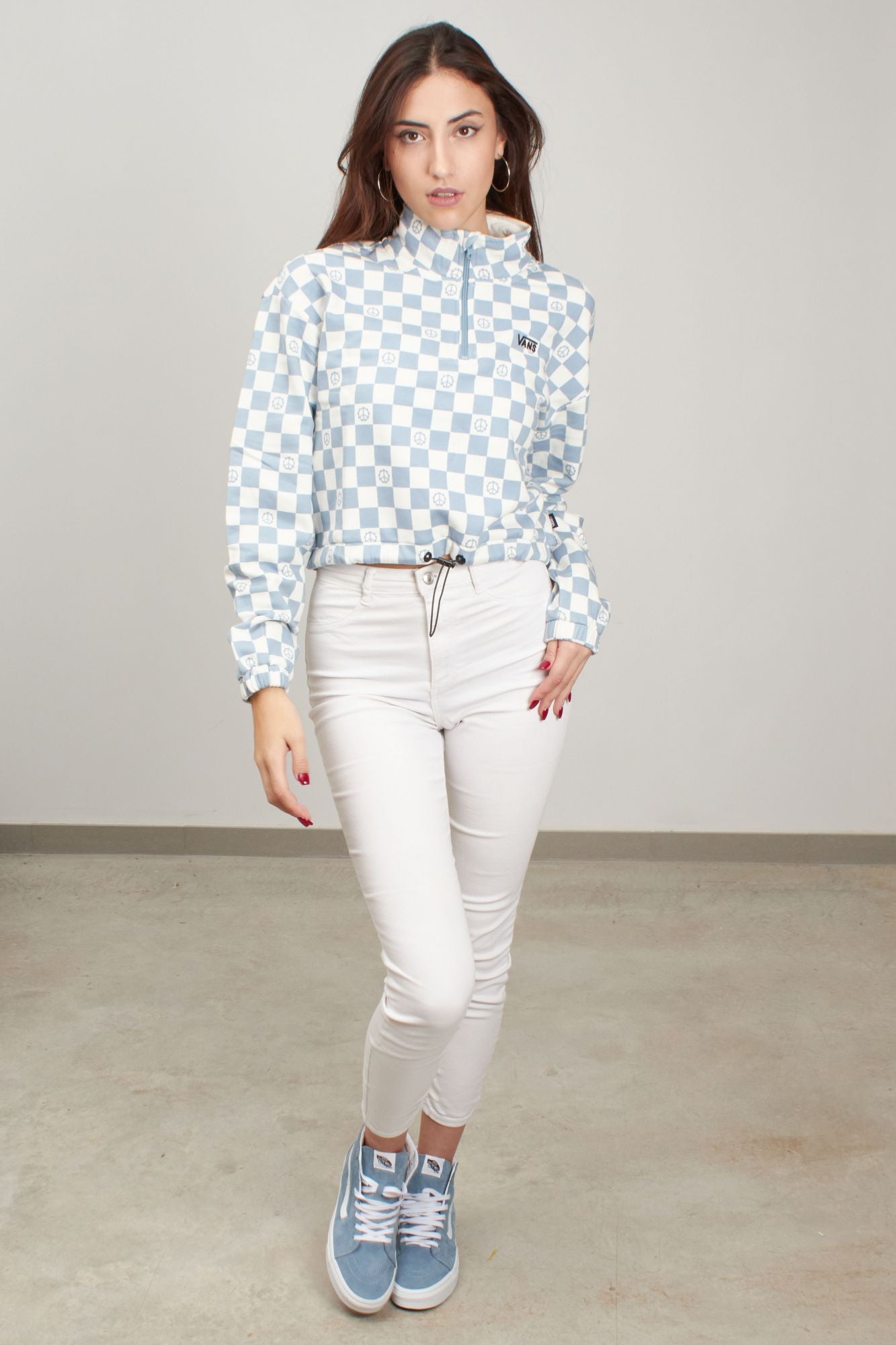 VANS LEFT CHEST PRINT HALF en color AZUL (2)