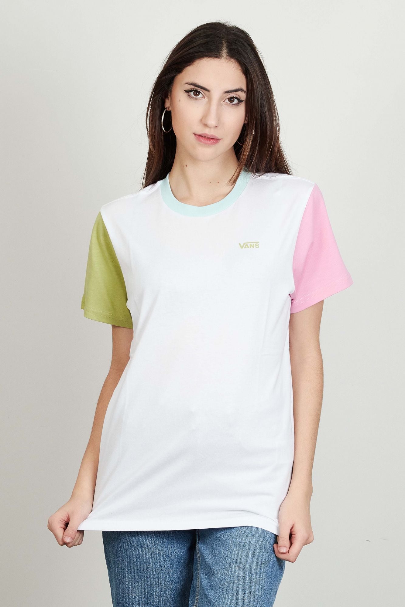 VANS LEFT CHEST COLORBLOCK EM en color BLANCO (1)