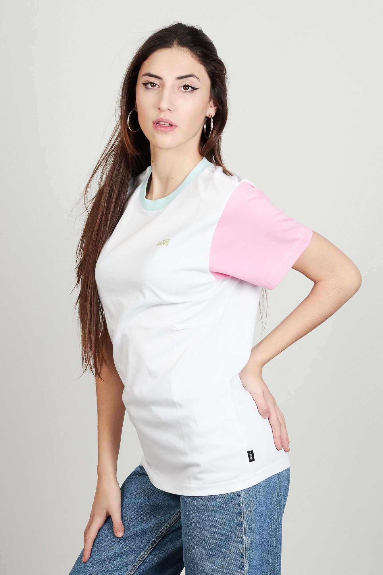 VANS LEFT CHEST COLORBLOCK EM en color BLANCO (2)