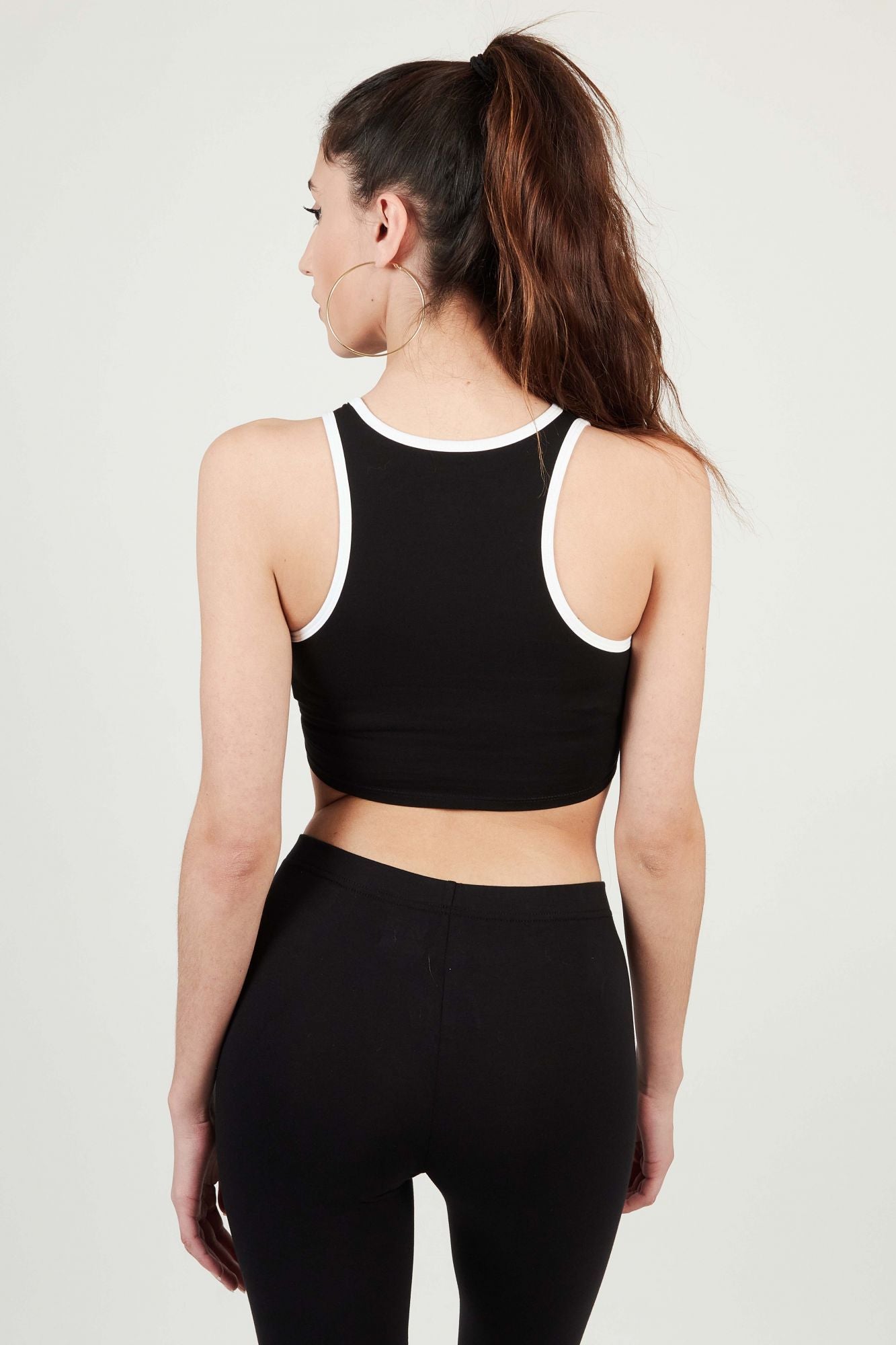 VANS LONGLINE RACERBACK BRALETTE en color NEGRO (3)