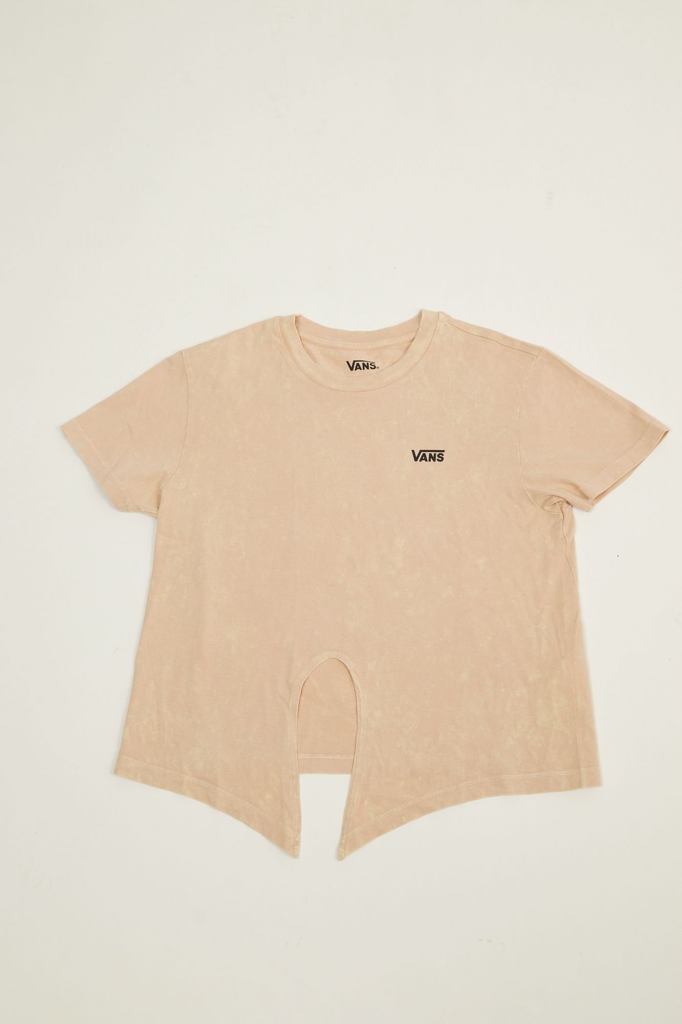 VANS JUNIOR V WASH KNOT TEE en color BEIS (2)