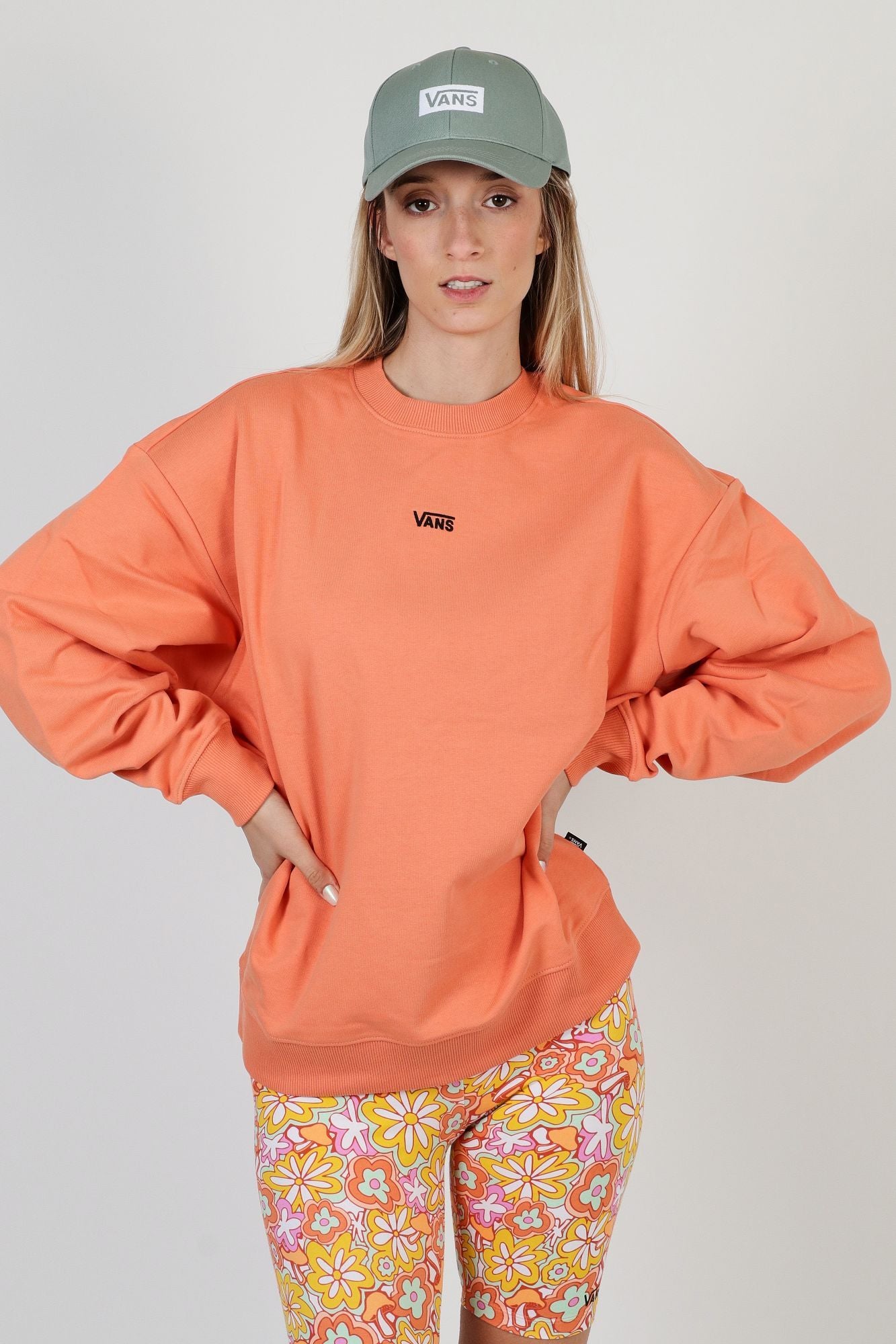 VANS FLYING V OS FT LS CREW en color NARANJA (1)