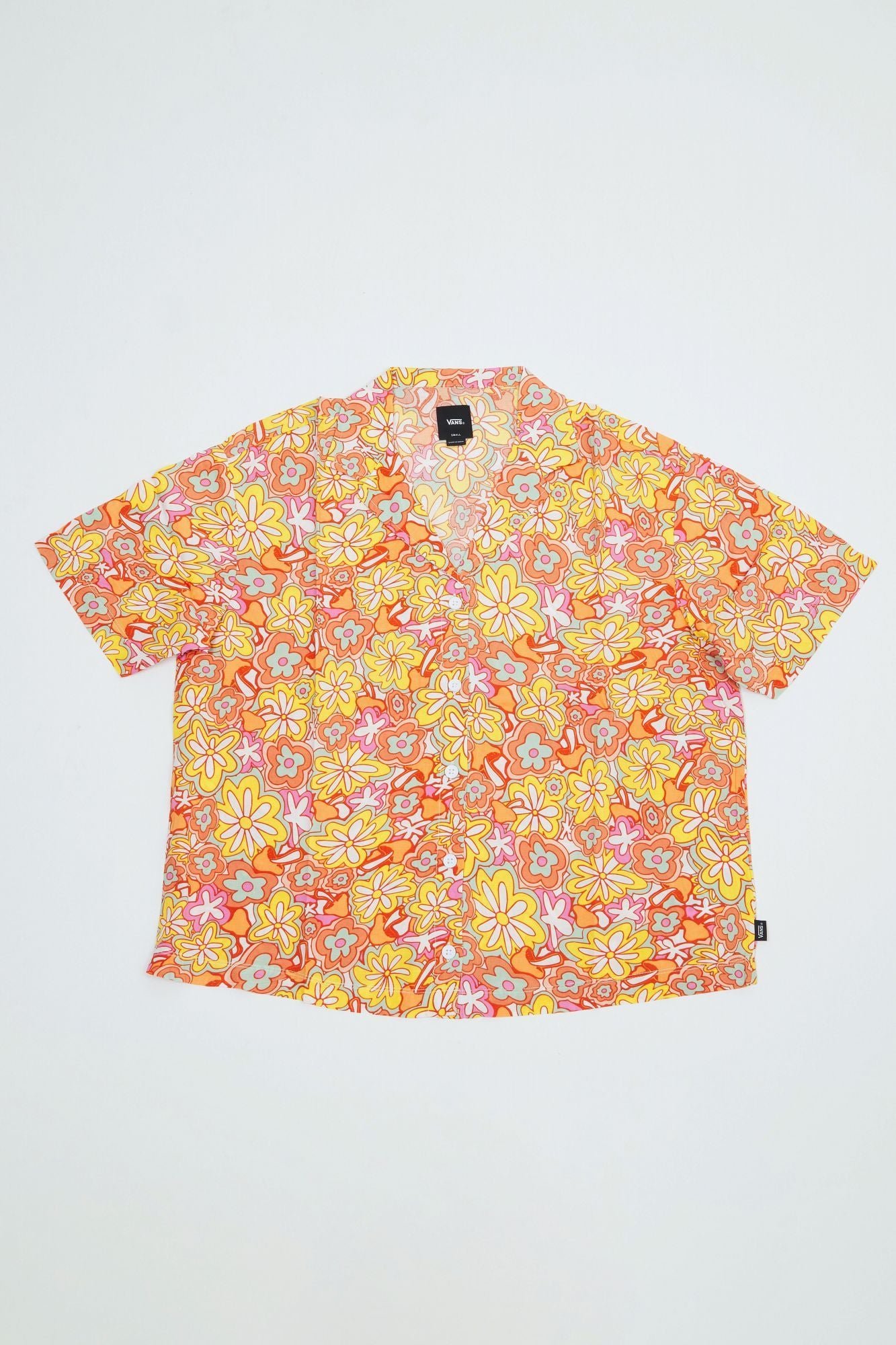VANS RESORT FLORAL SS WOVEN en color NARANJA (2)