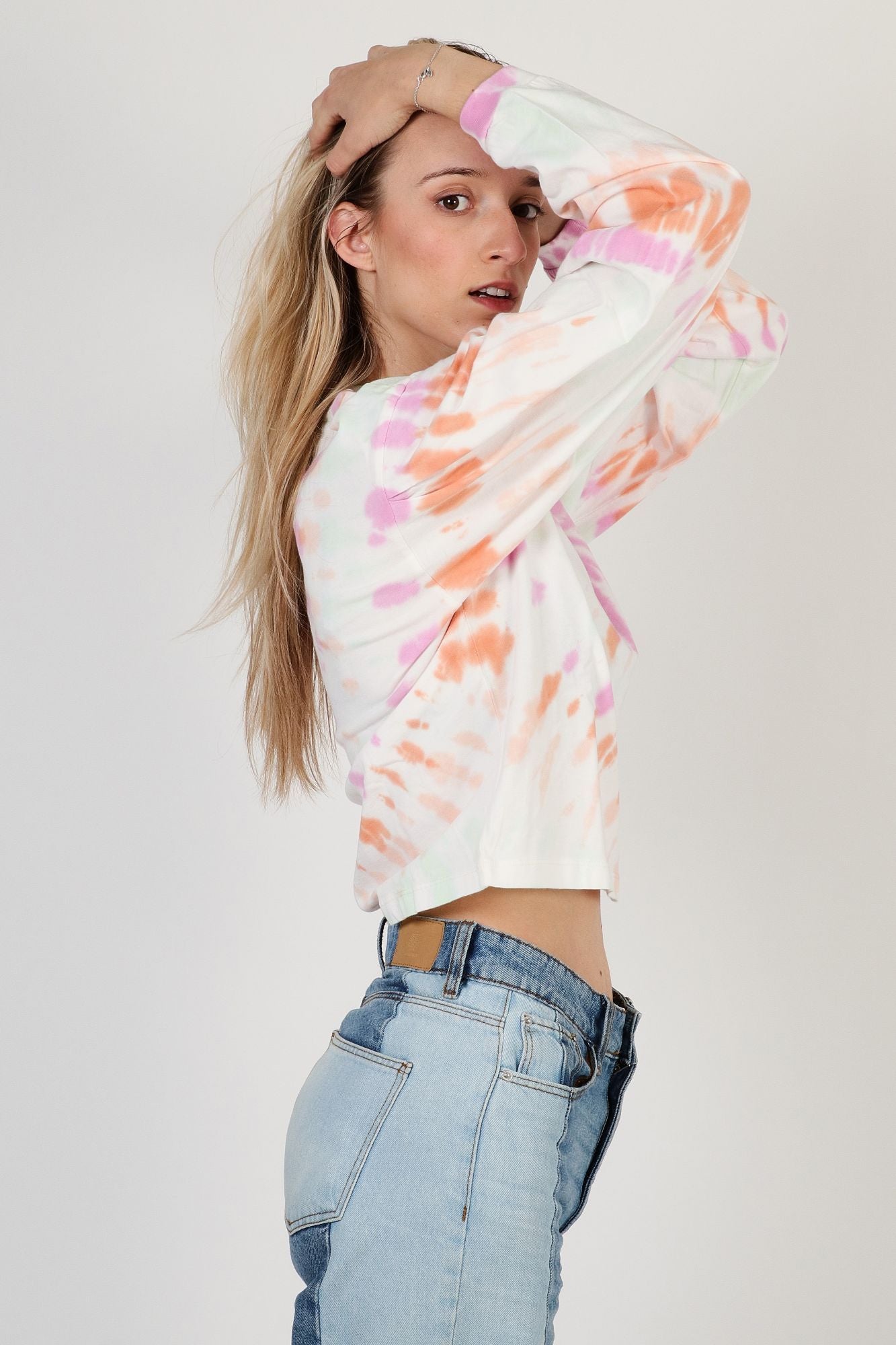 VANS GECKO RESORT WASH LS TOP en color BLANCO (3)