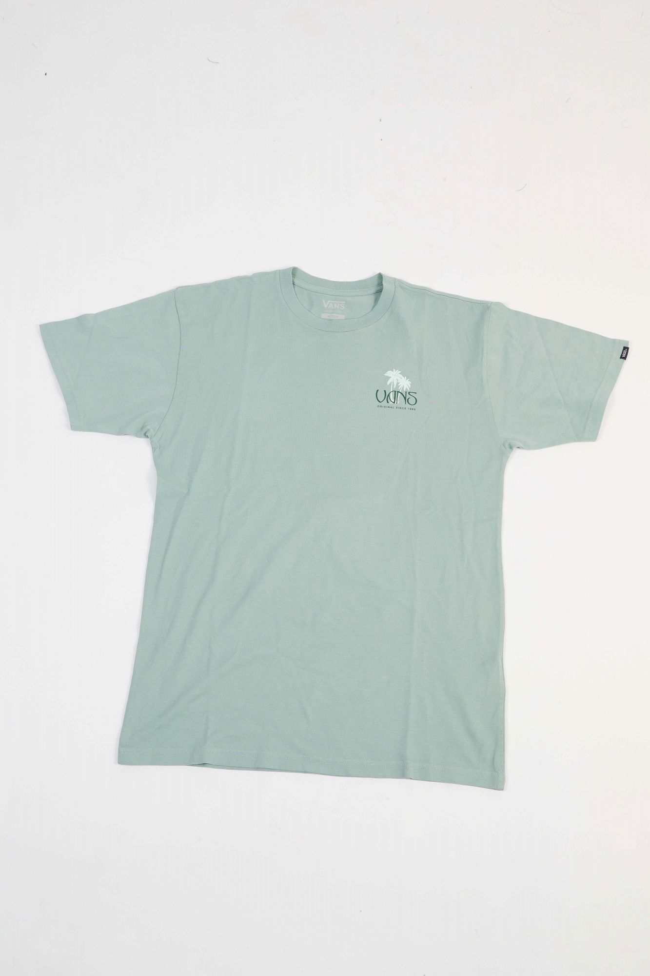 VANS SUNSET DUAL PALM VINTAGE SS TEE en color VERDE (2)