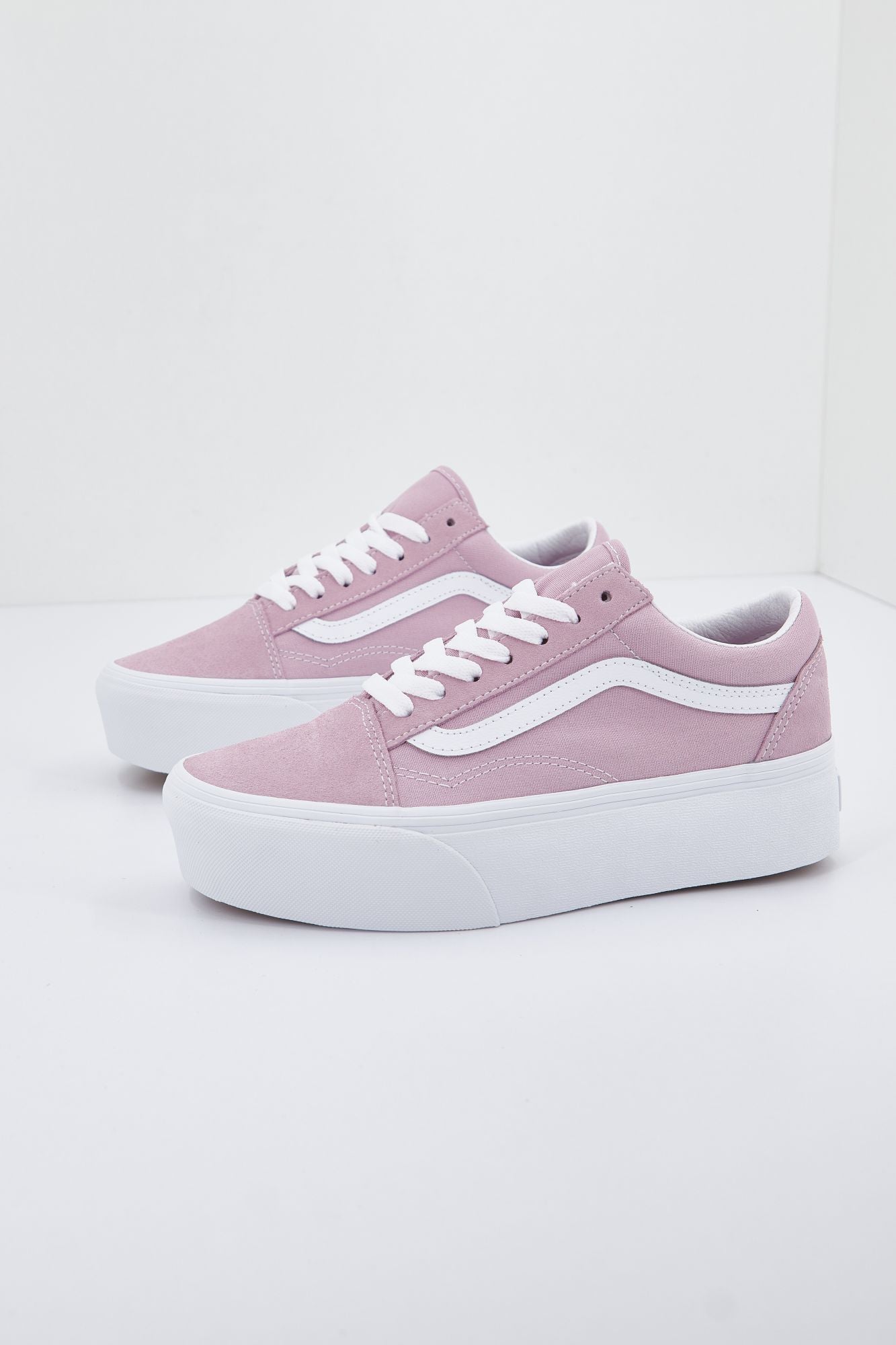 VANS OLD SKOOL STACKFORM en color ROSA (1)
