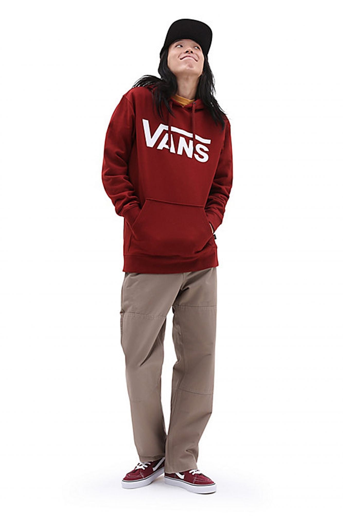 VANS MN VANS CLASSIC PO en color BURDEOS (4)