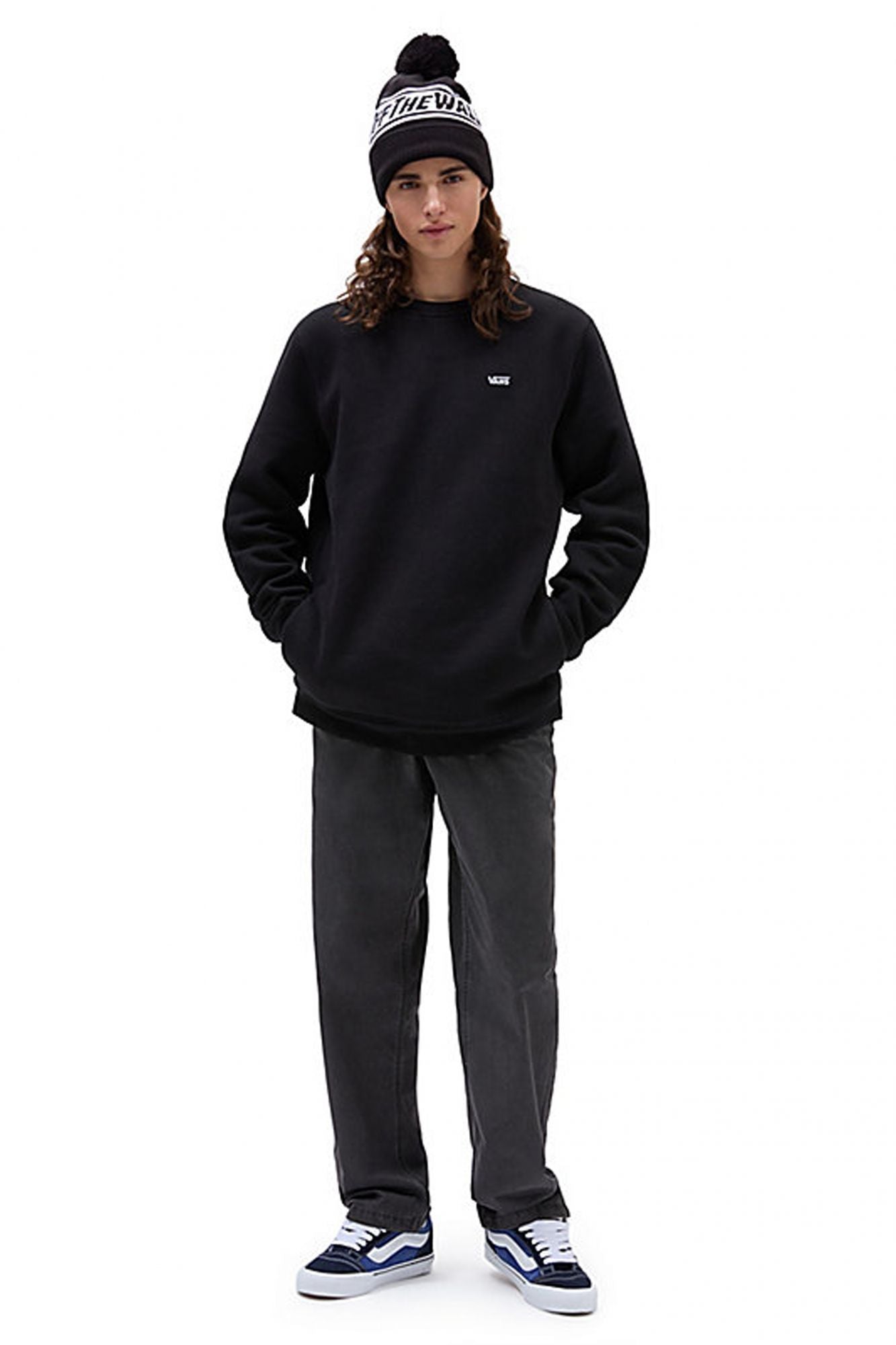 VANS COMFYCUSH CREW FLEE en color NEGRO (4)