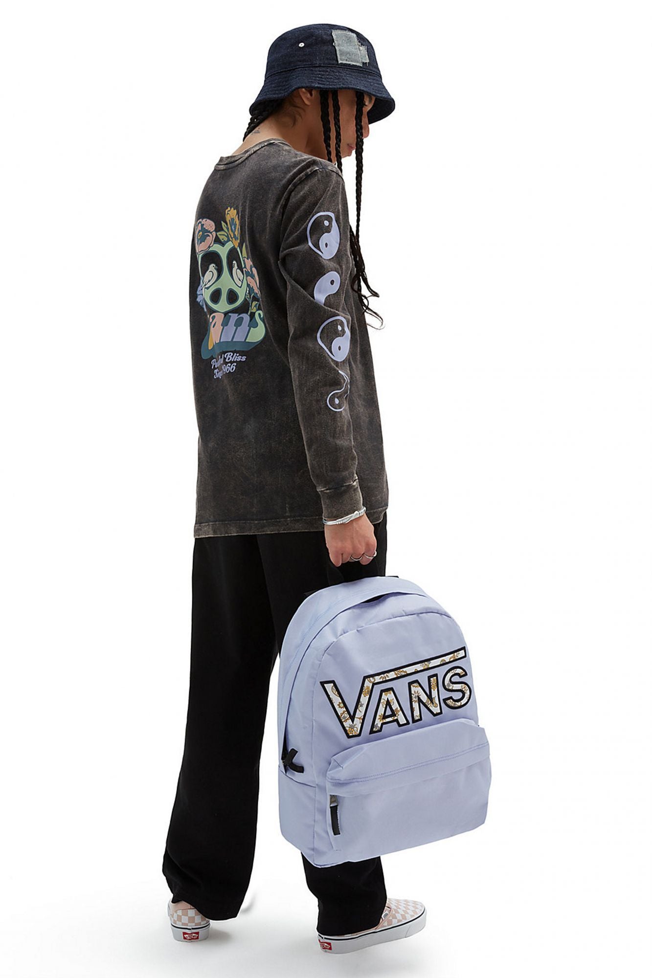 VANS  BLISS 66 LS BFF DUSK D en color NEGRO (4)