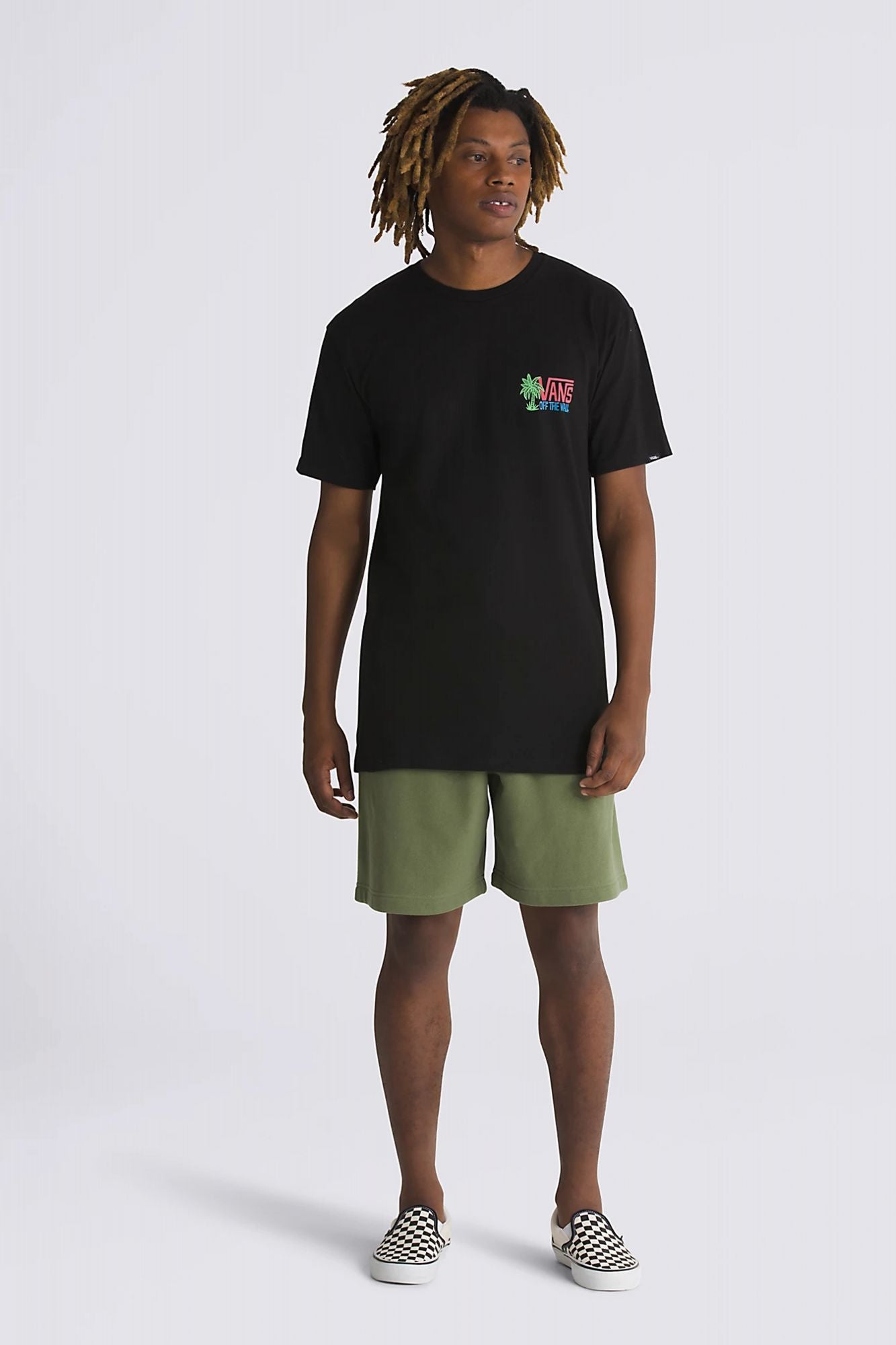 VANS PALM LINES SS en color NEGRO (4)