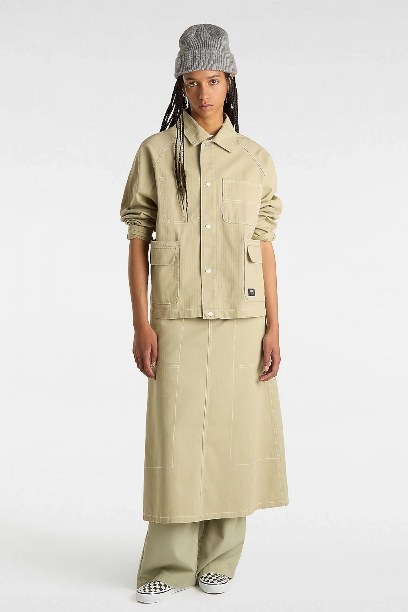 VANS CODEY LONG FLARE UTILI en color VERDE (5)