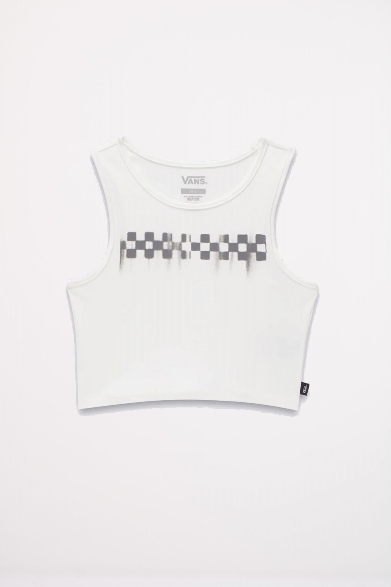 VANS CHECK WASH FITTED CROP en color BLANCO (2)