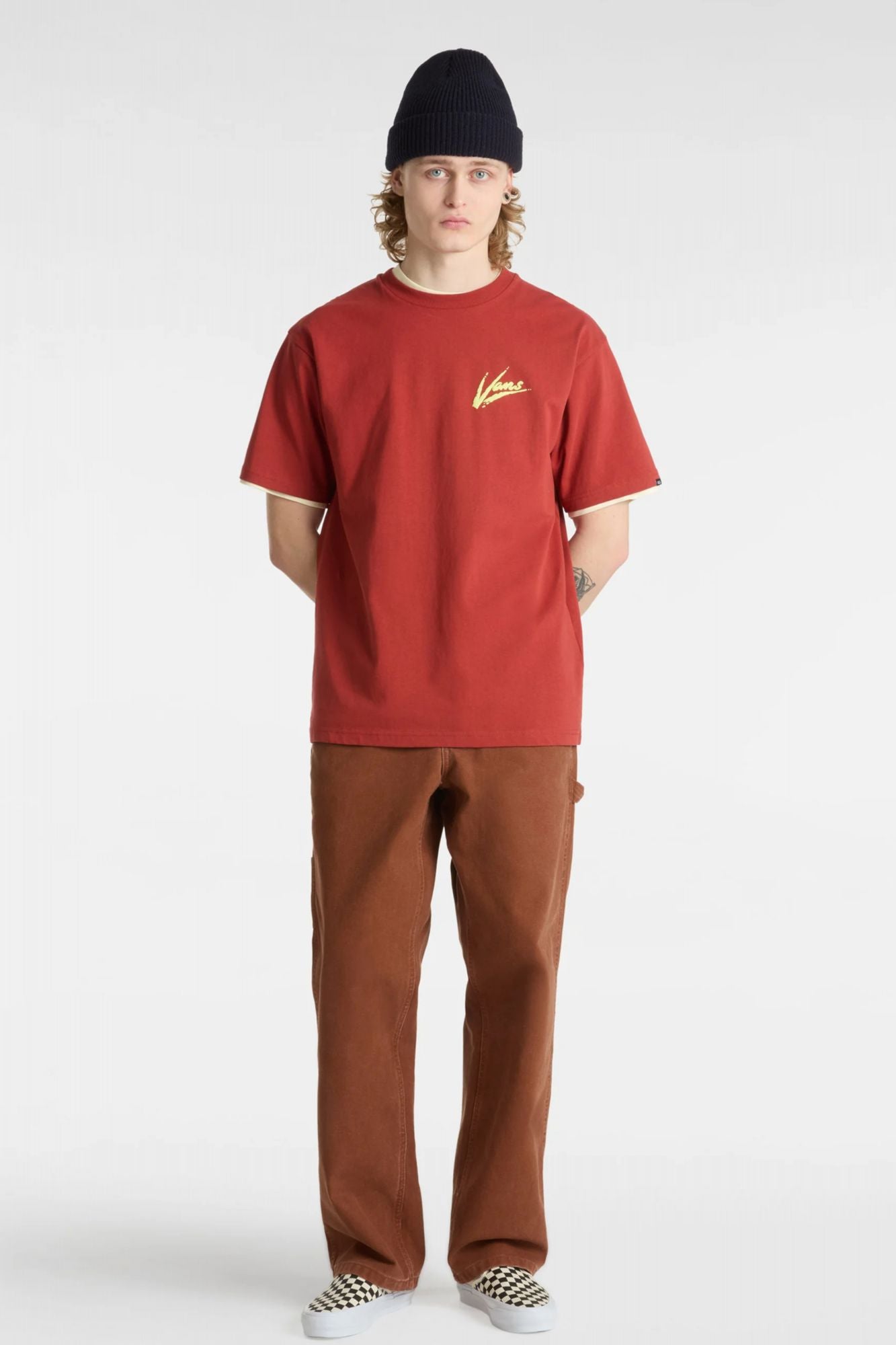 VANS DETTORI LOOSE SS en color BURDEOS (4)