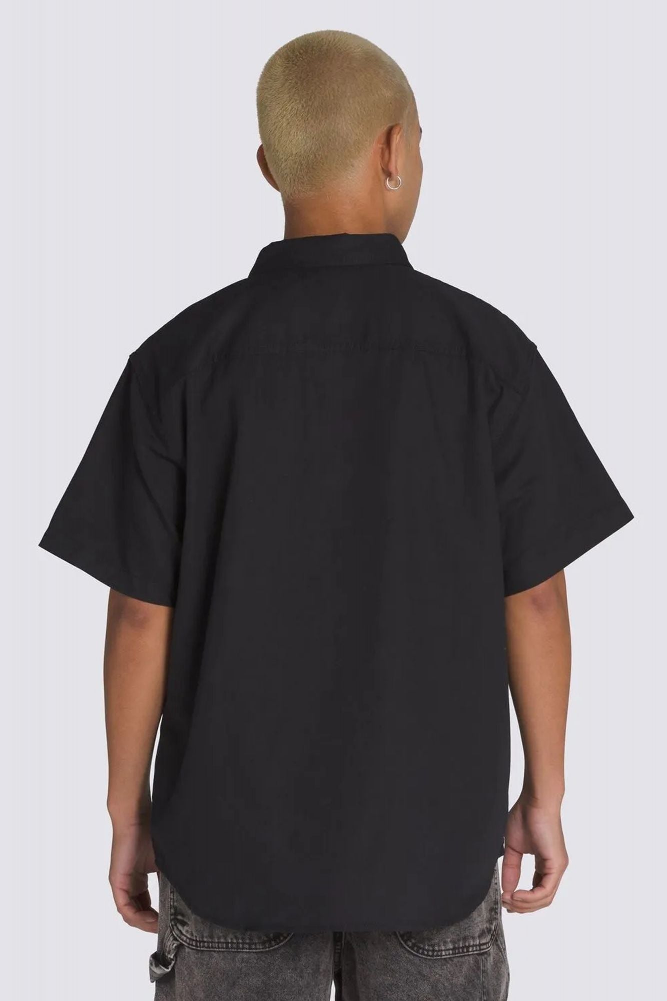 VANS LAWSON SOLID SS WOVEN en color NEGRO (3)