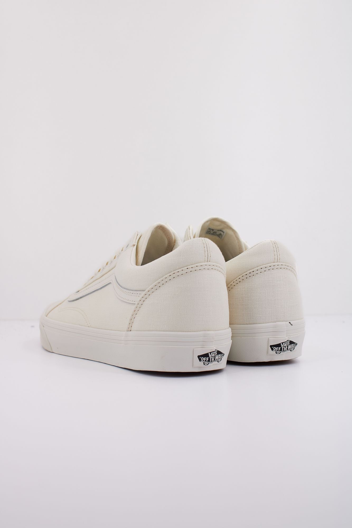 VANS OLD SKOOL LINEN en color BLANCO (4)