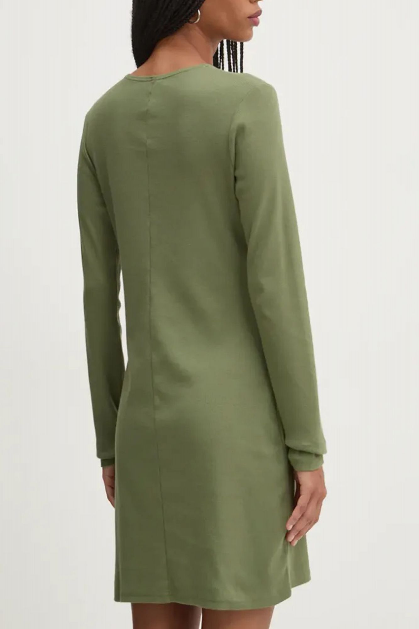 VANS DREW RIB LS DRESS en color VERDE (3)