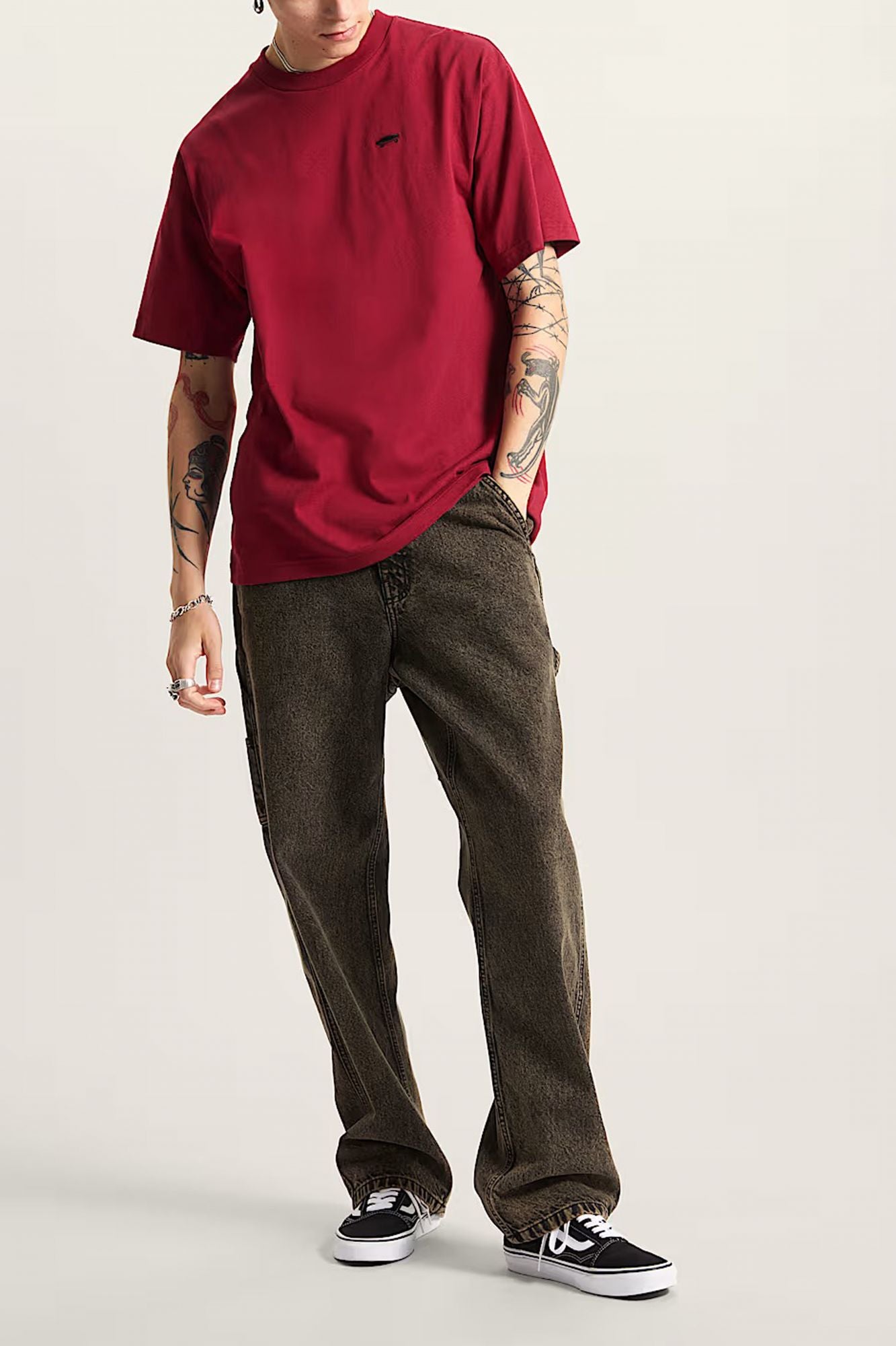 VANS SALTON LOOSE SS en color BURDEOS (4)