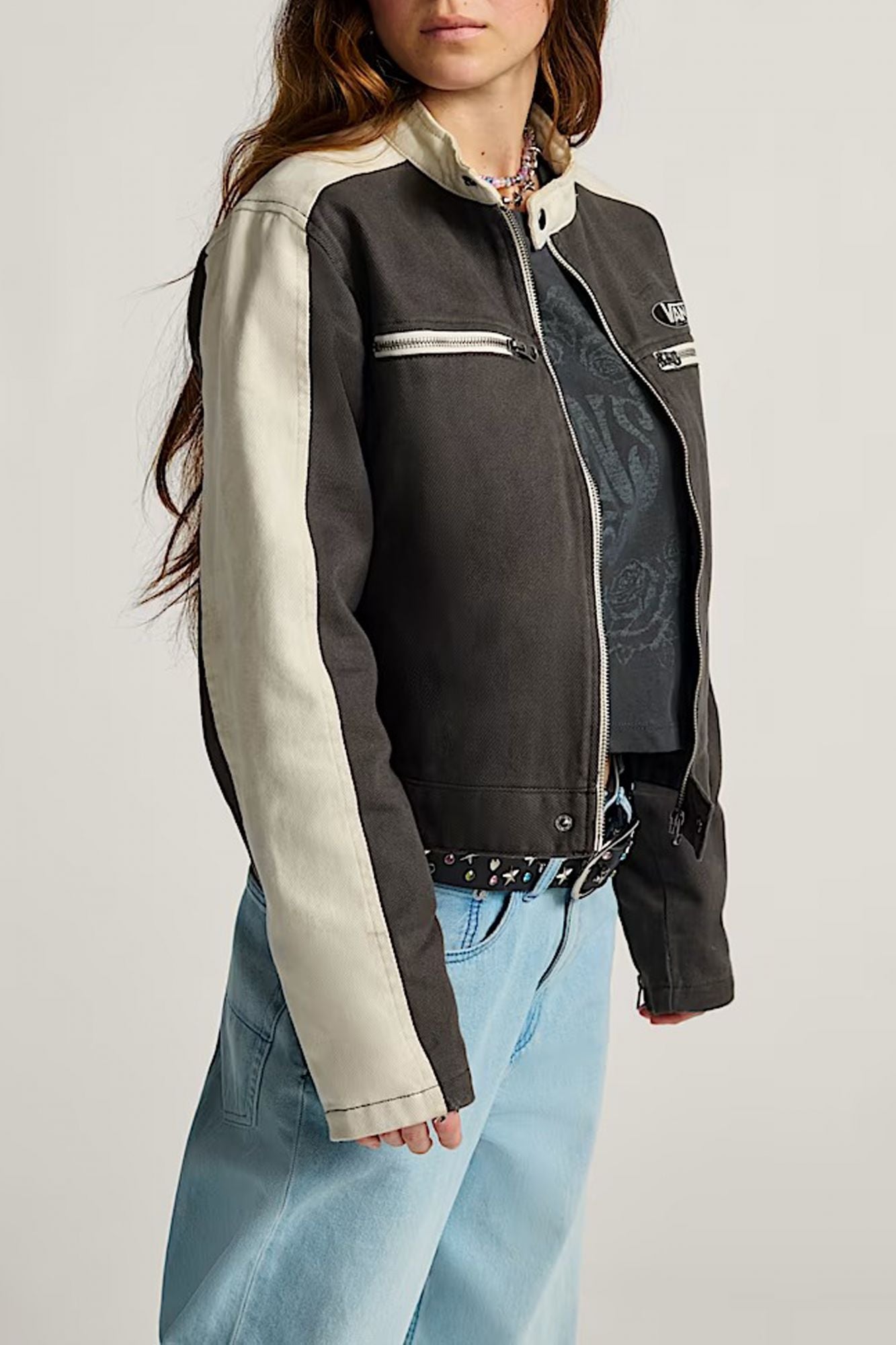 VANS RYDEN BIKER JACKET FAD en color MARRON (1)