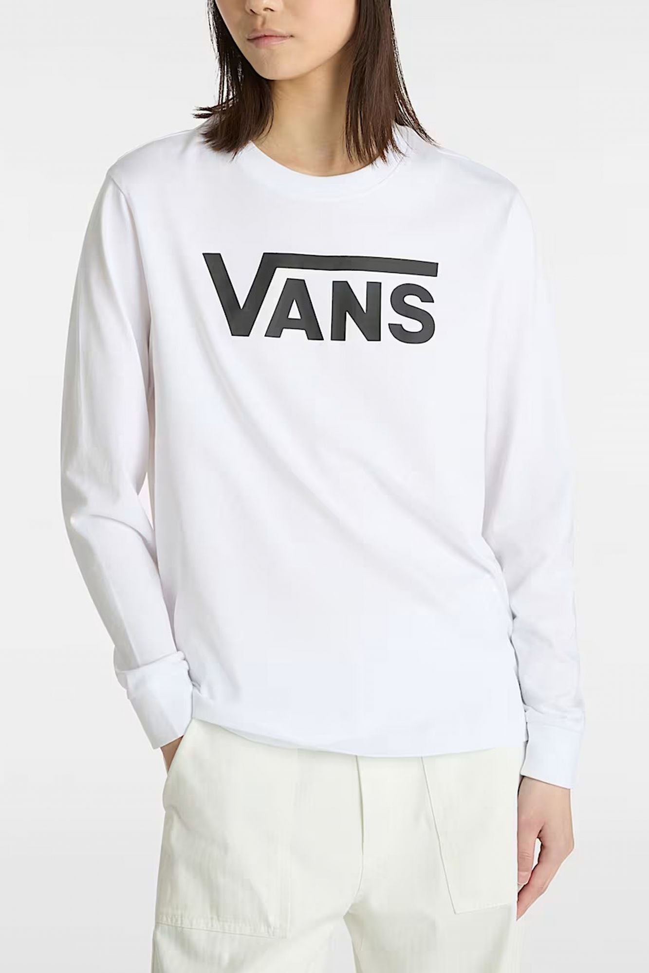 VANS CLASSIC LS TEE en color BLANCO (1)