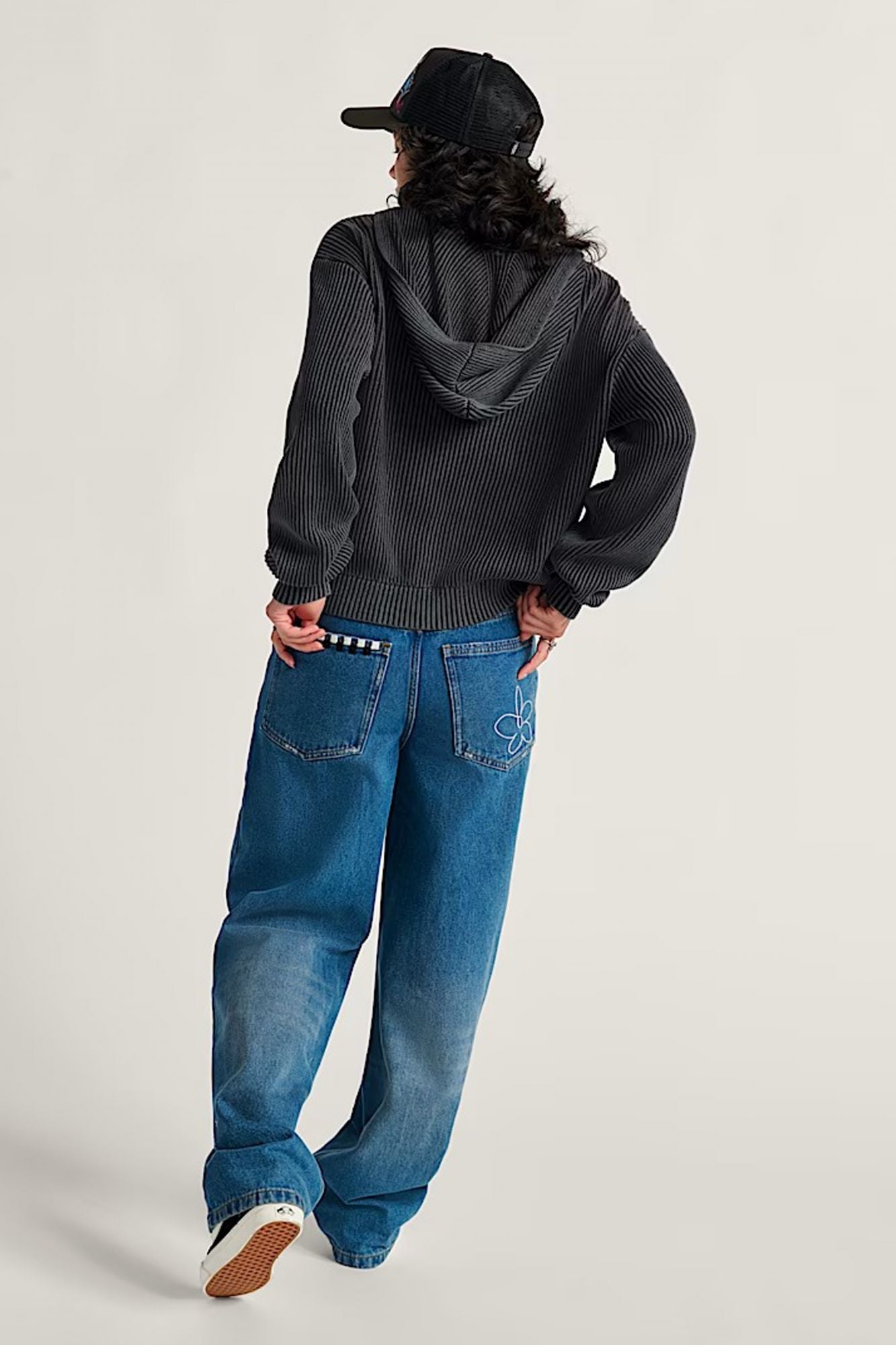 VANS SIRELLE EMBROIDERED PA en color AZUL (3)