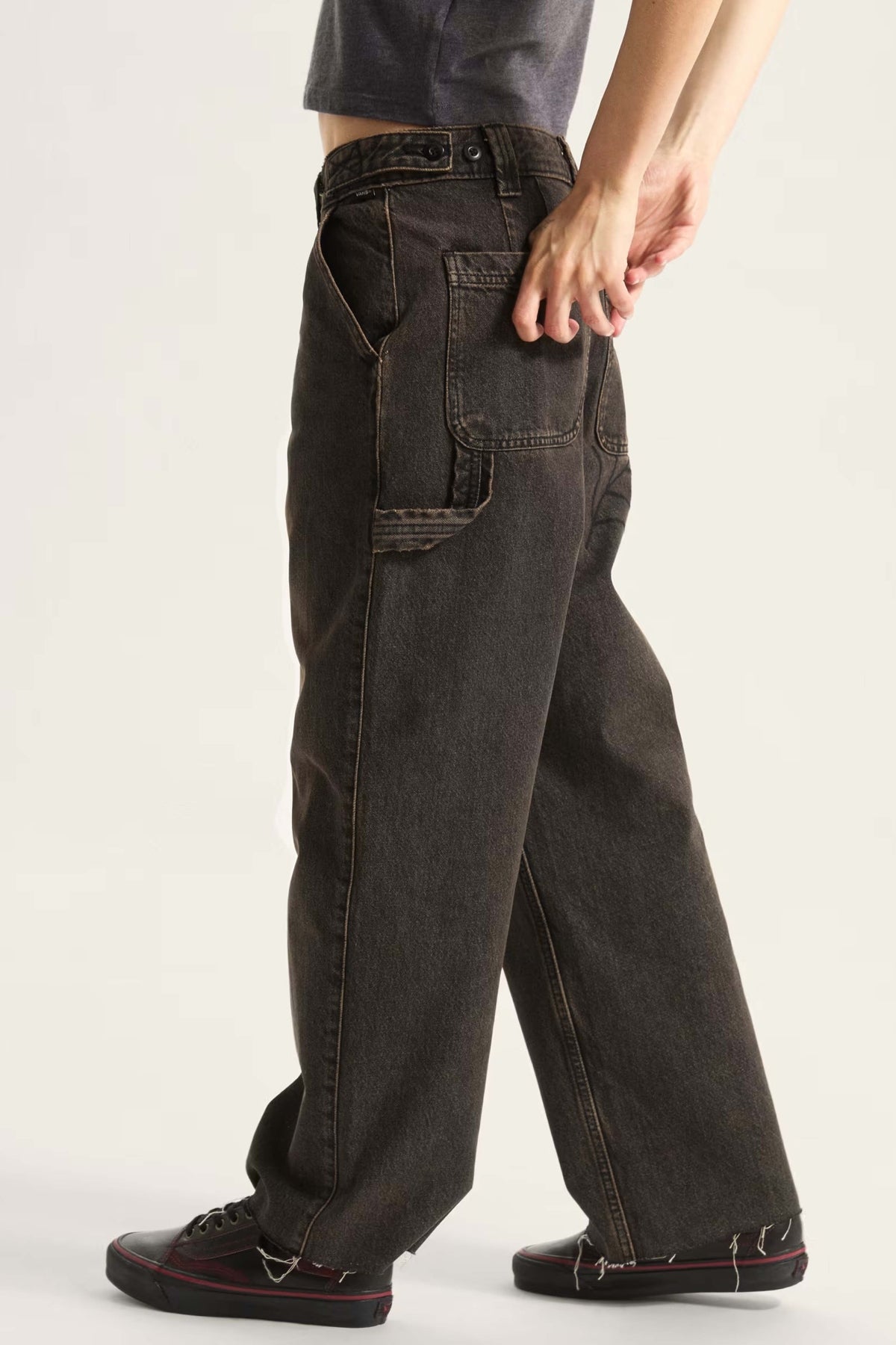 VANS EMILY DIY PANT en color MARRON (3)