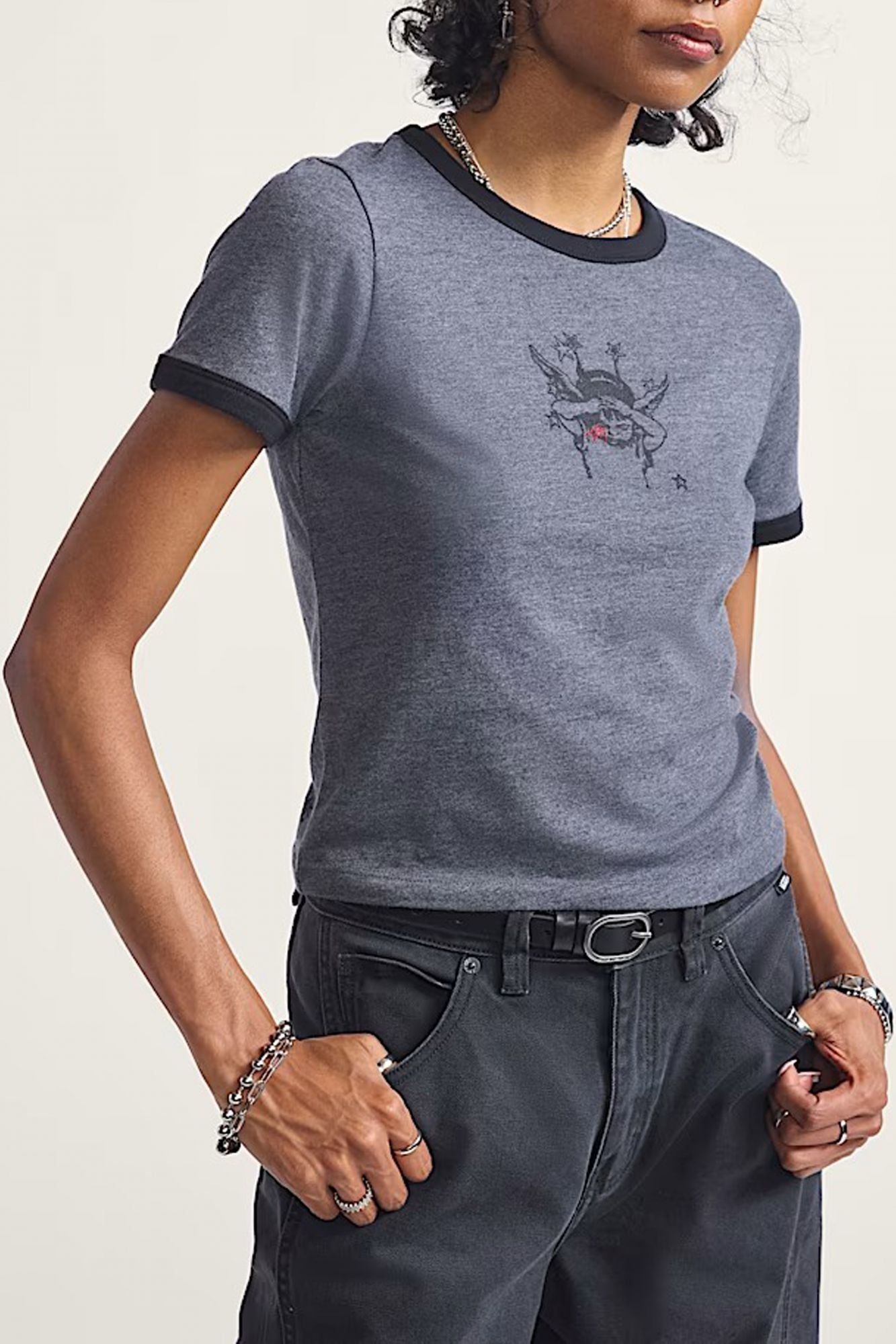 VANS CRUZING RINGER TEE en color GRIS (1)