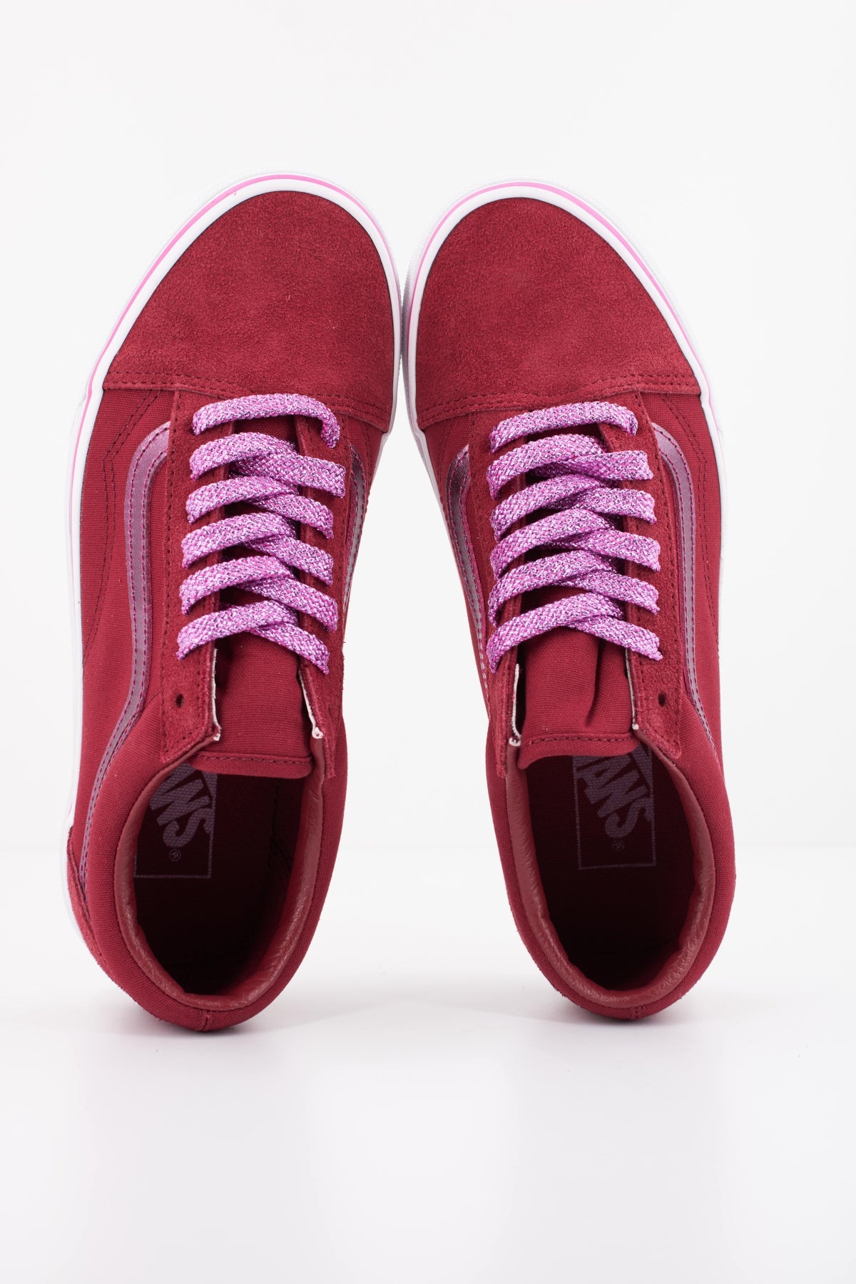 VANS OLD SKOOL MTLC en color BURDEOS (3)