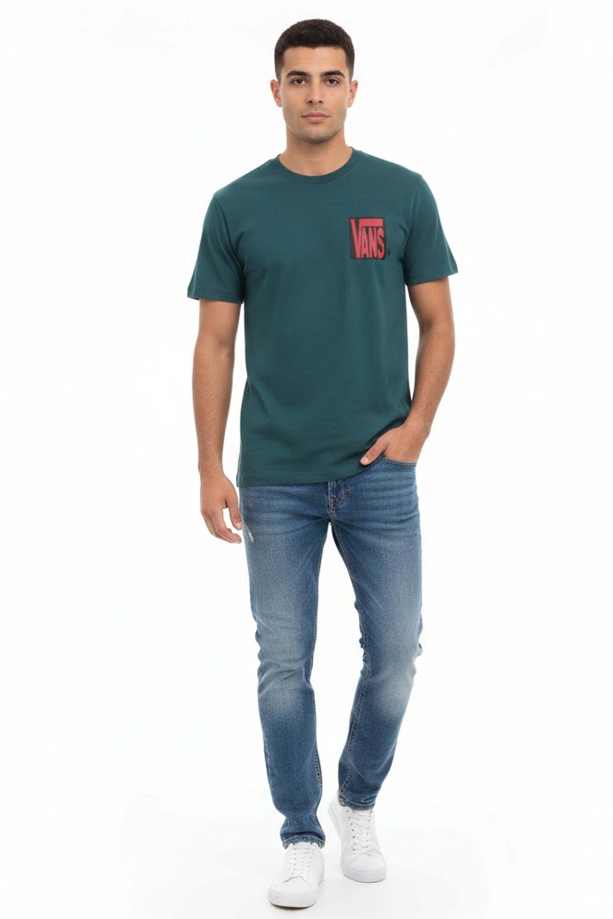 VANS T-SHIRT en color VERDE (1)